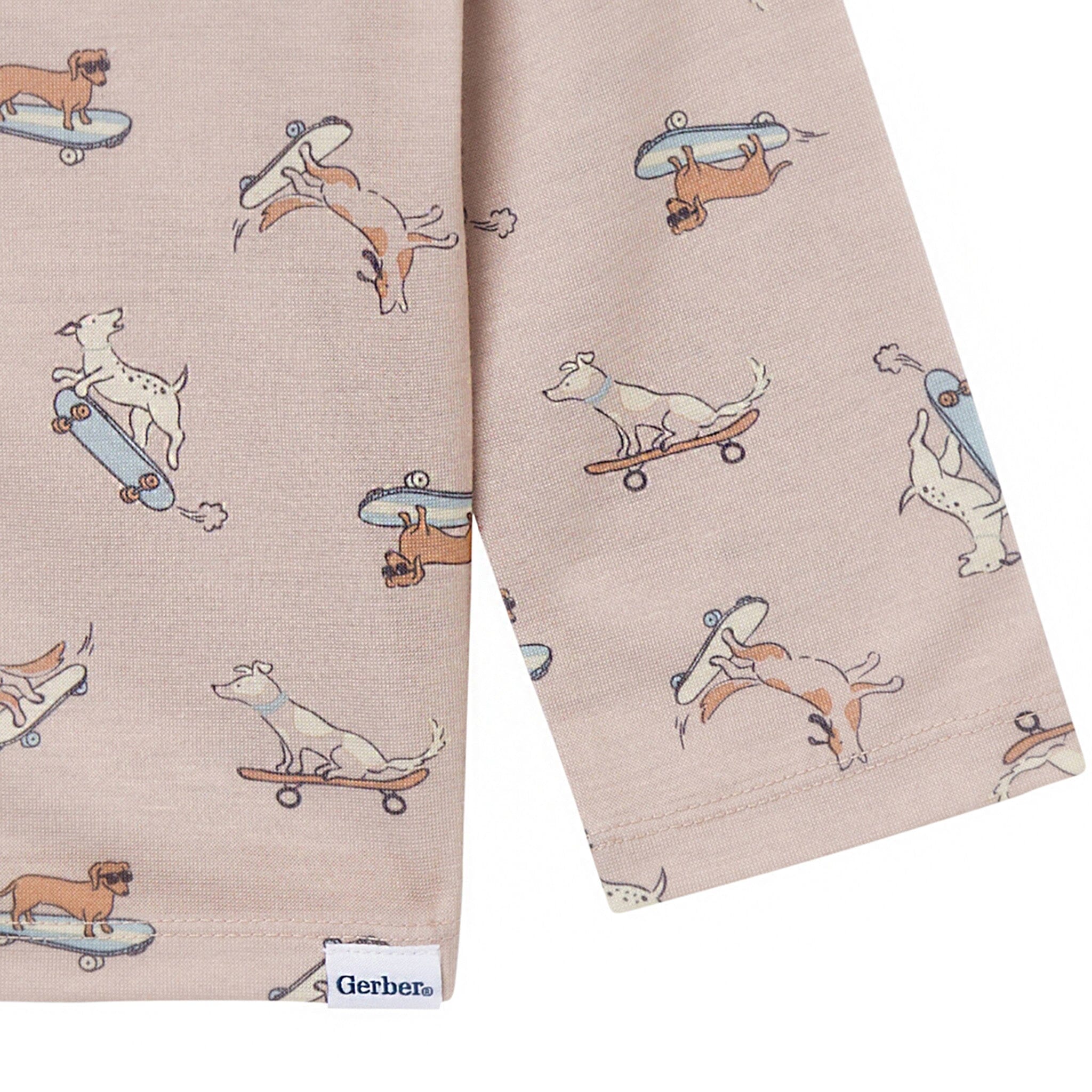 2-Piece Infant & Toddler Boys Dog Button Up Pajama Set - Image 7