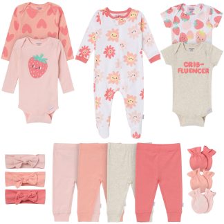 15-Piece Baby Girls Strawberries Layette