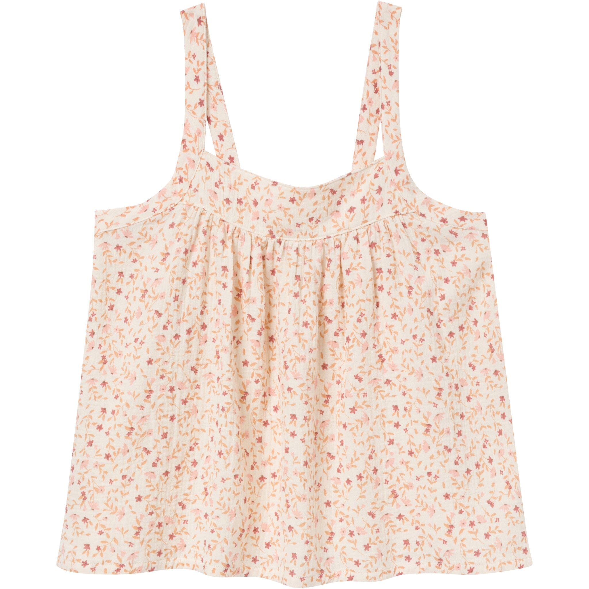 2-Piece Womens Beige Vine Floral Cropped Pants Set - Image 5