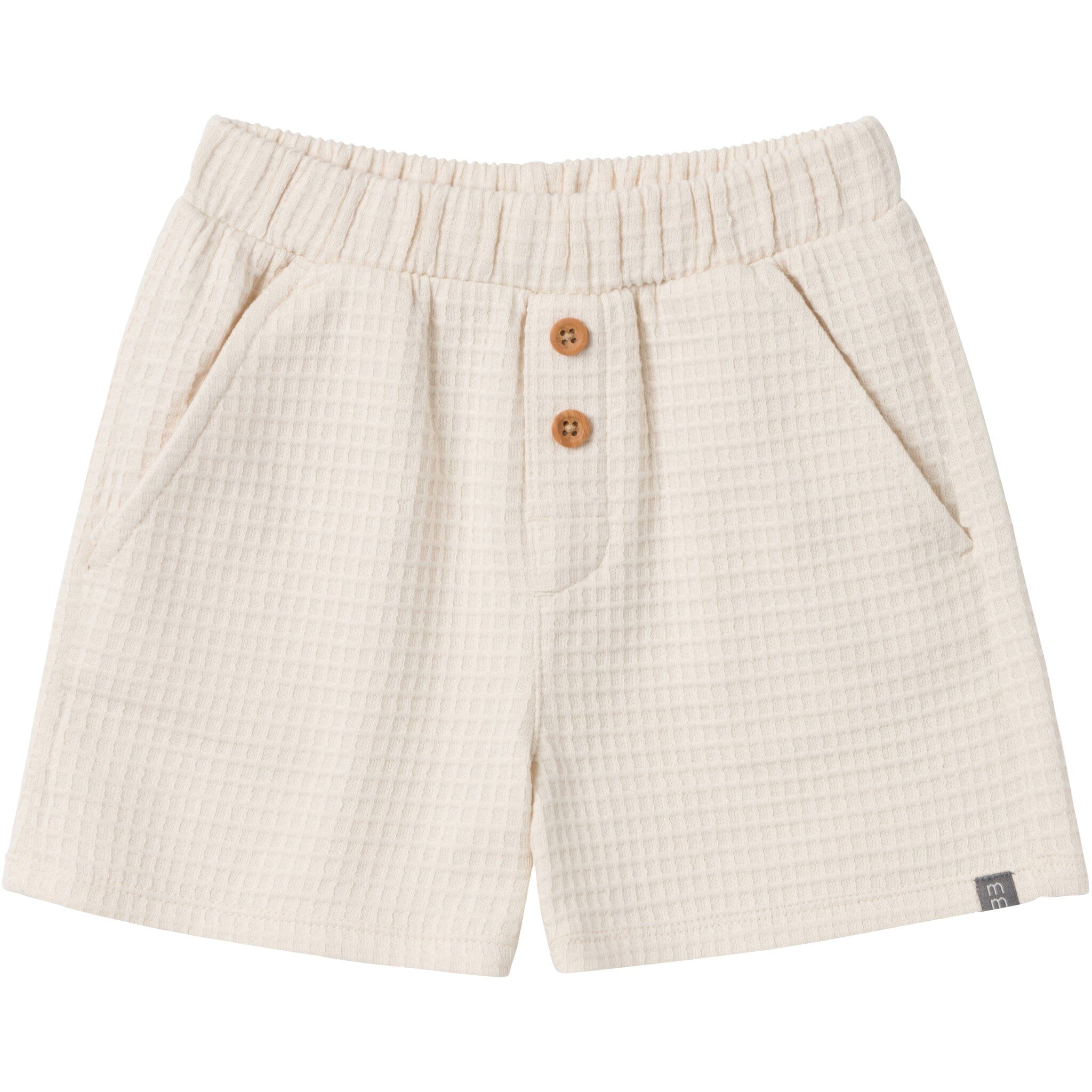 2-Piece Toddler Boys Beige Johnny Collar Shirt and Shorts Set - Image 6