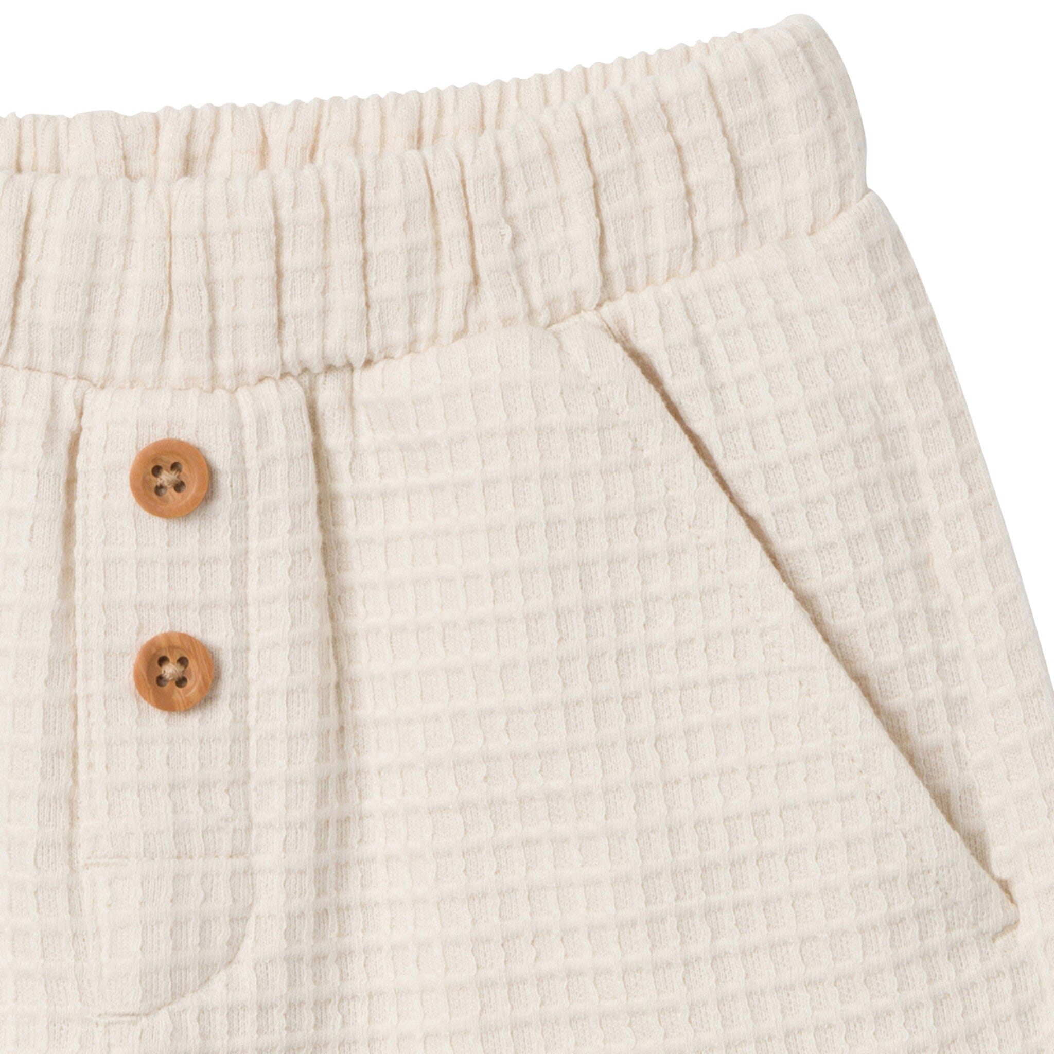 2-Piece Toddler Boys Beige Johnny Collar Shirt and Shorts Set - Image 7