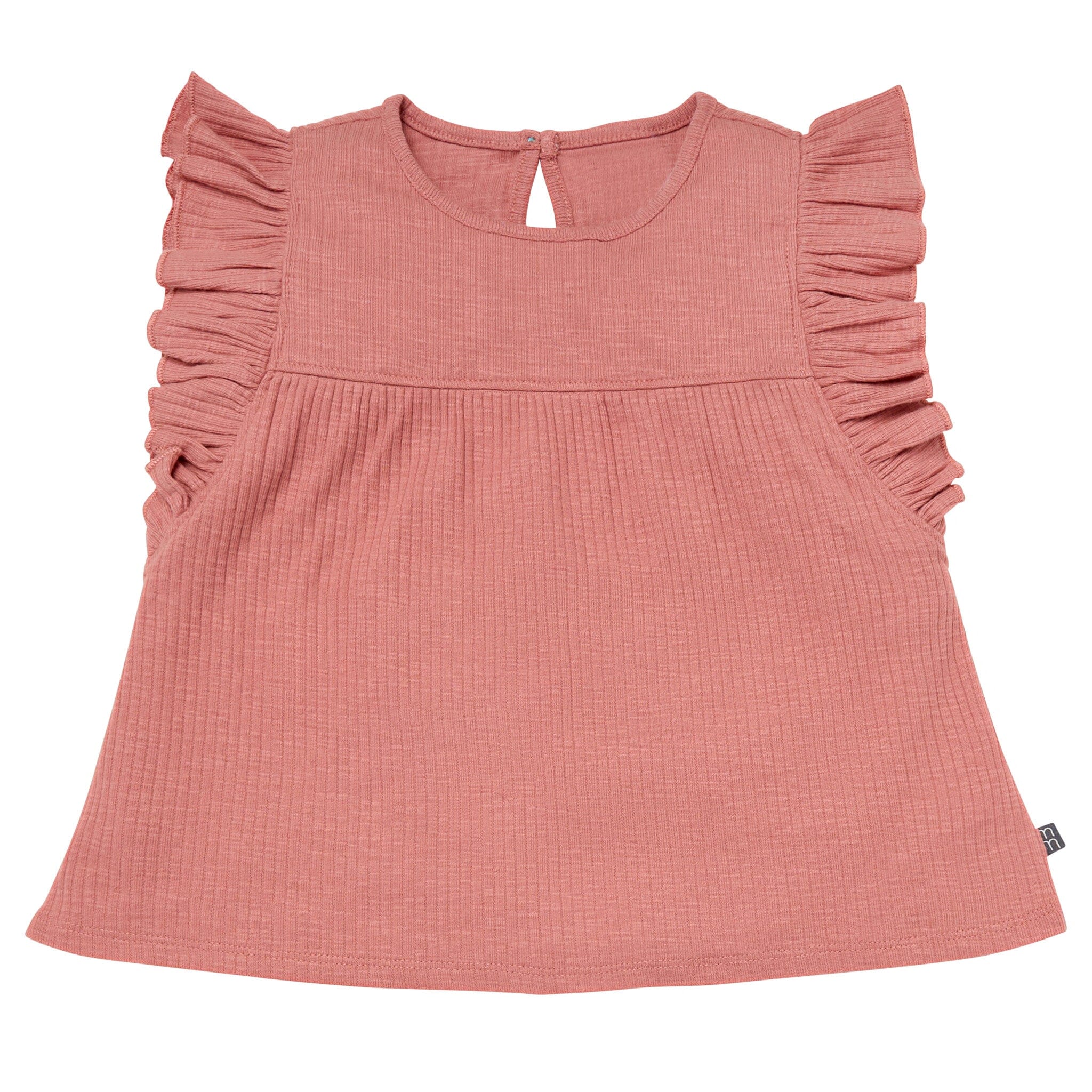 4-Piece Infant & Toddler Girls Rose Cherries Flutter Sleeve Tops and Shorts Set - Image 6