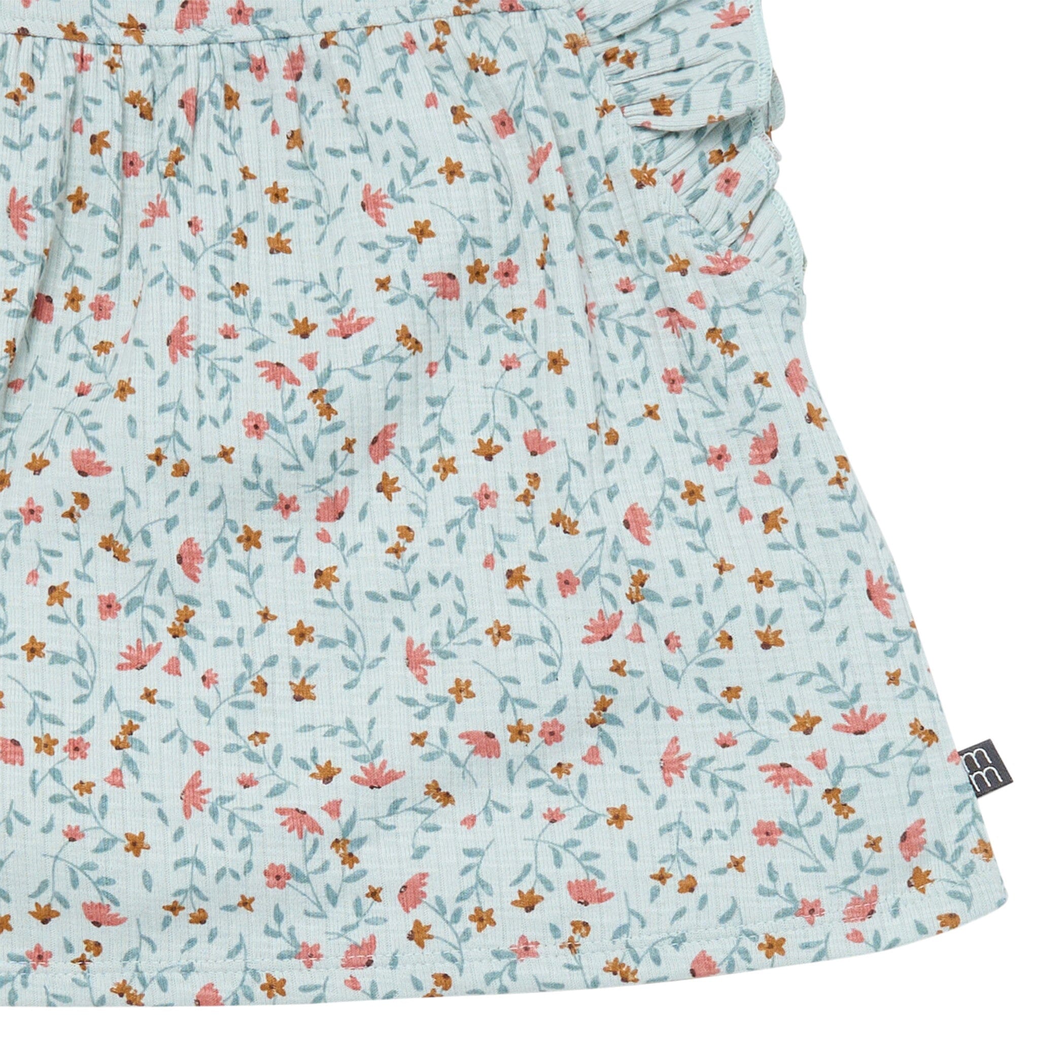 4-Piece Infant & Toddler Girls Vine Floral Flutter Sleeve Tops and Shorts Set - Image 6