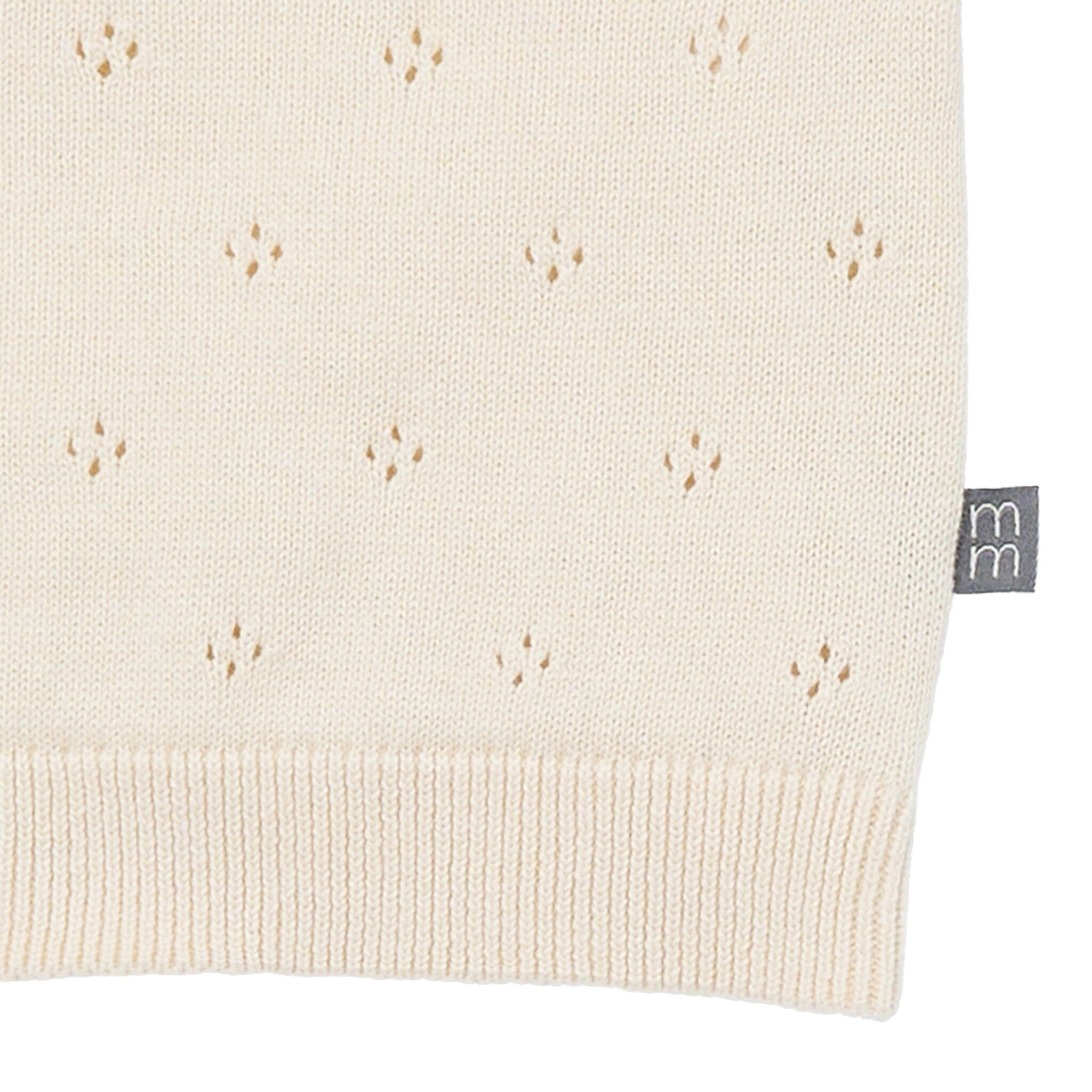 2-Piece Baby Girls Beige Sweater Knit Top and Shorts Set - Image 5
