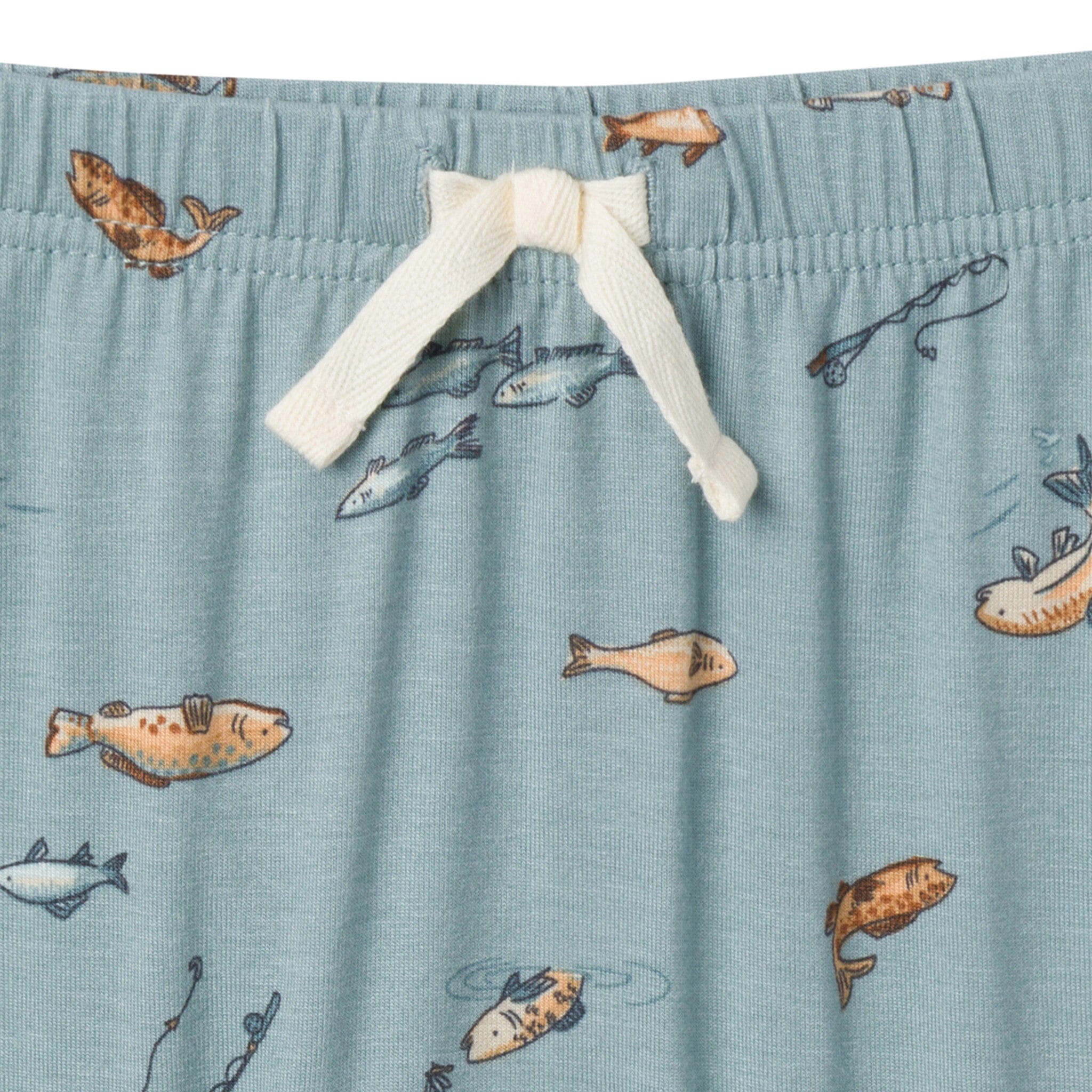 4-Piece Baby Boys Teal Fishing Bodysuits and Pants Viscose Set - Image 7