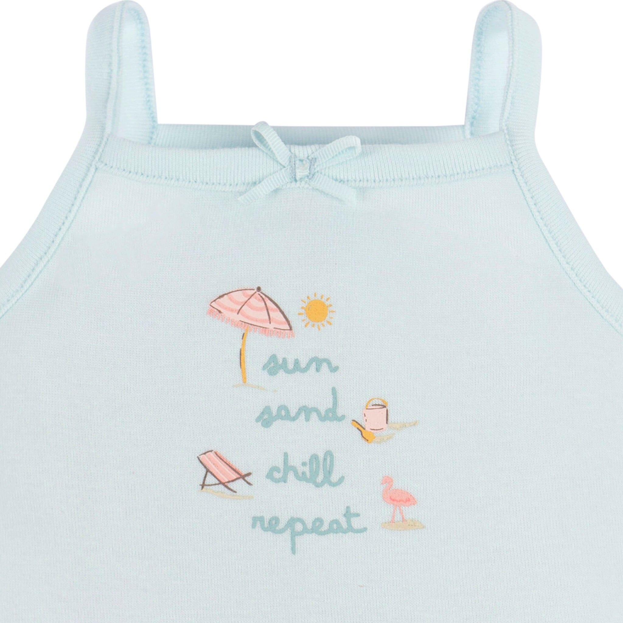 4-Pack Baby Girls Pink Flamingo Sleeveless Onesies® Bodysuits - Image 12