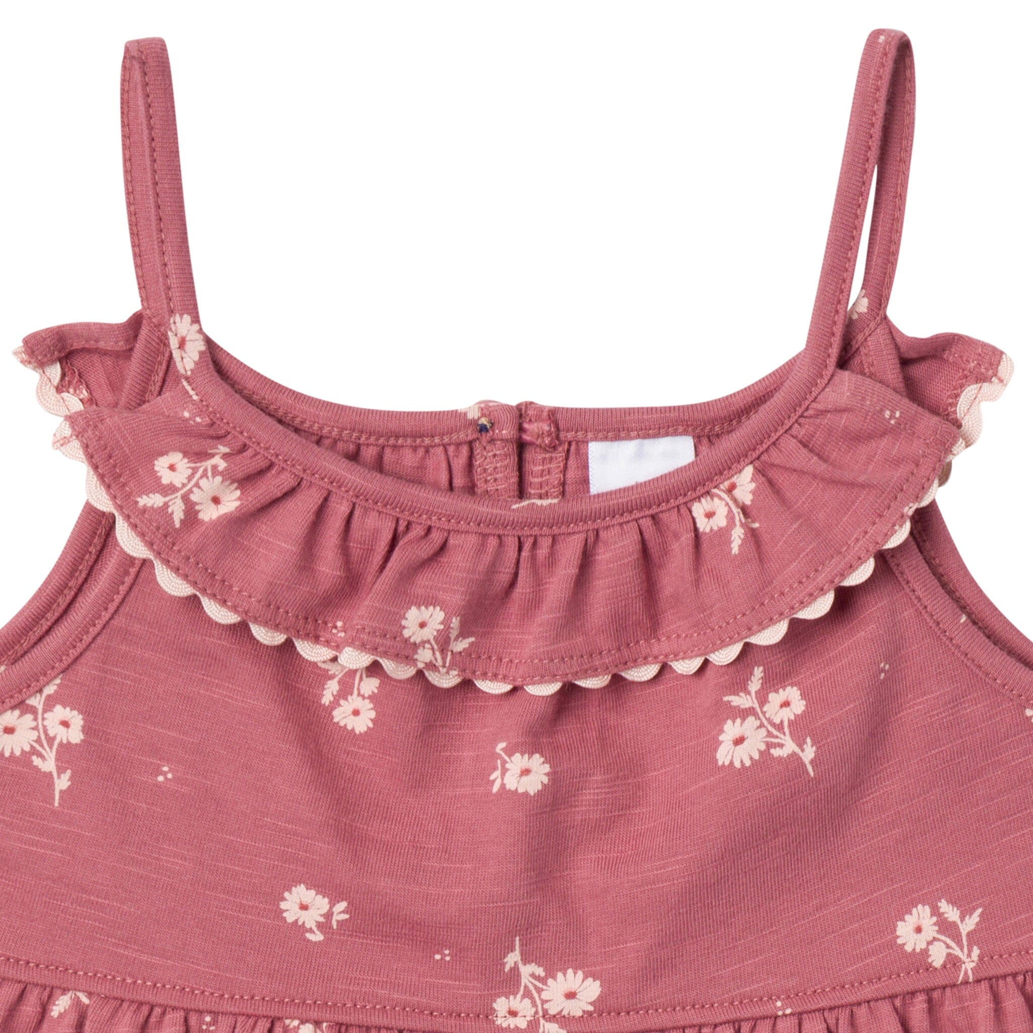 2-Piece Infant & Toddler Girls Rose Bouquet Ruffle Top and Shorts Set - Image 4