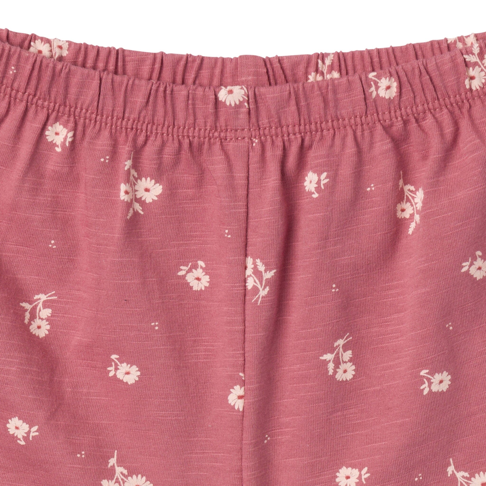 2-Piece Infant & Toddler Girls Rose Bouquet Ruffle Top and Shorts Set - Image 7