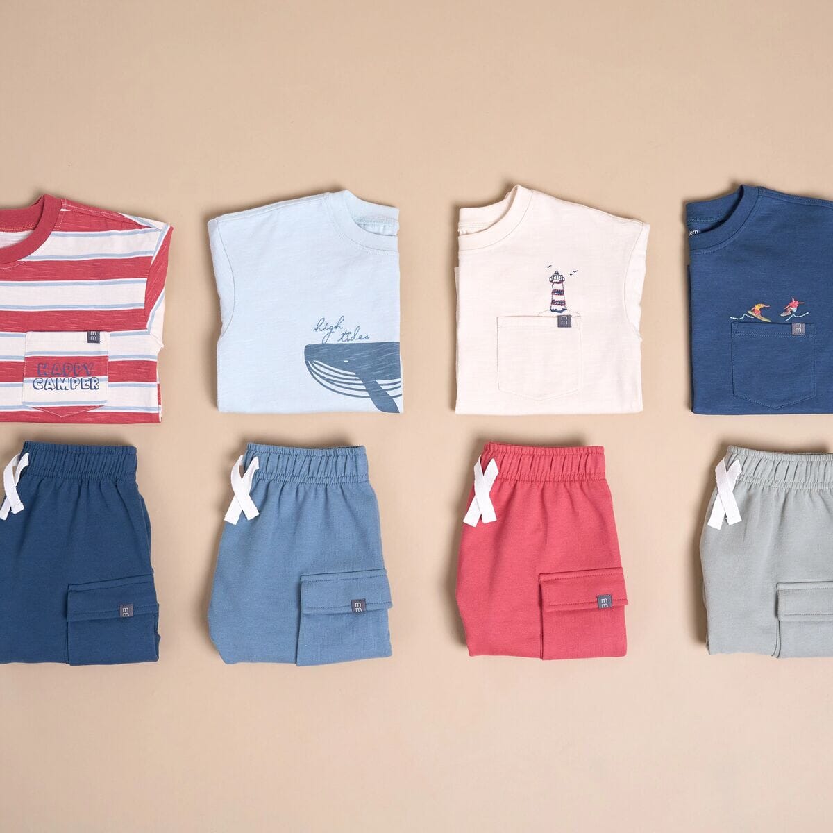 2-Piece Toddler Boys Surfers Top and Cargo Shorts Set - Image 6