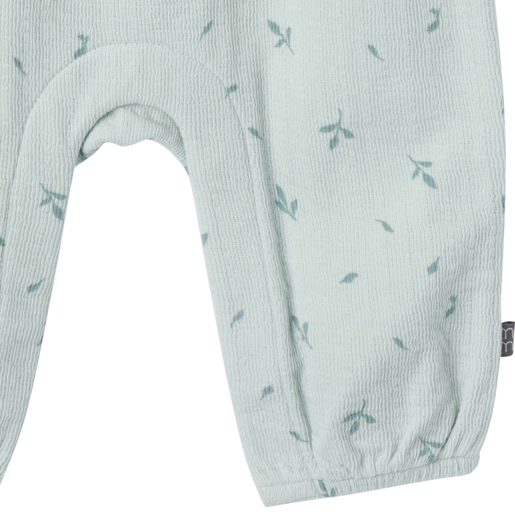 Baby Girls Sky Leaves Ruffles Long Leg Romper - Image 4