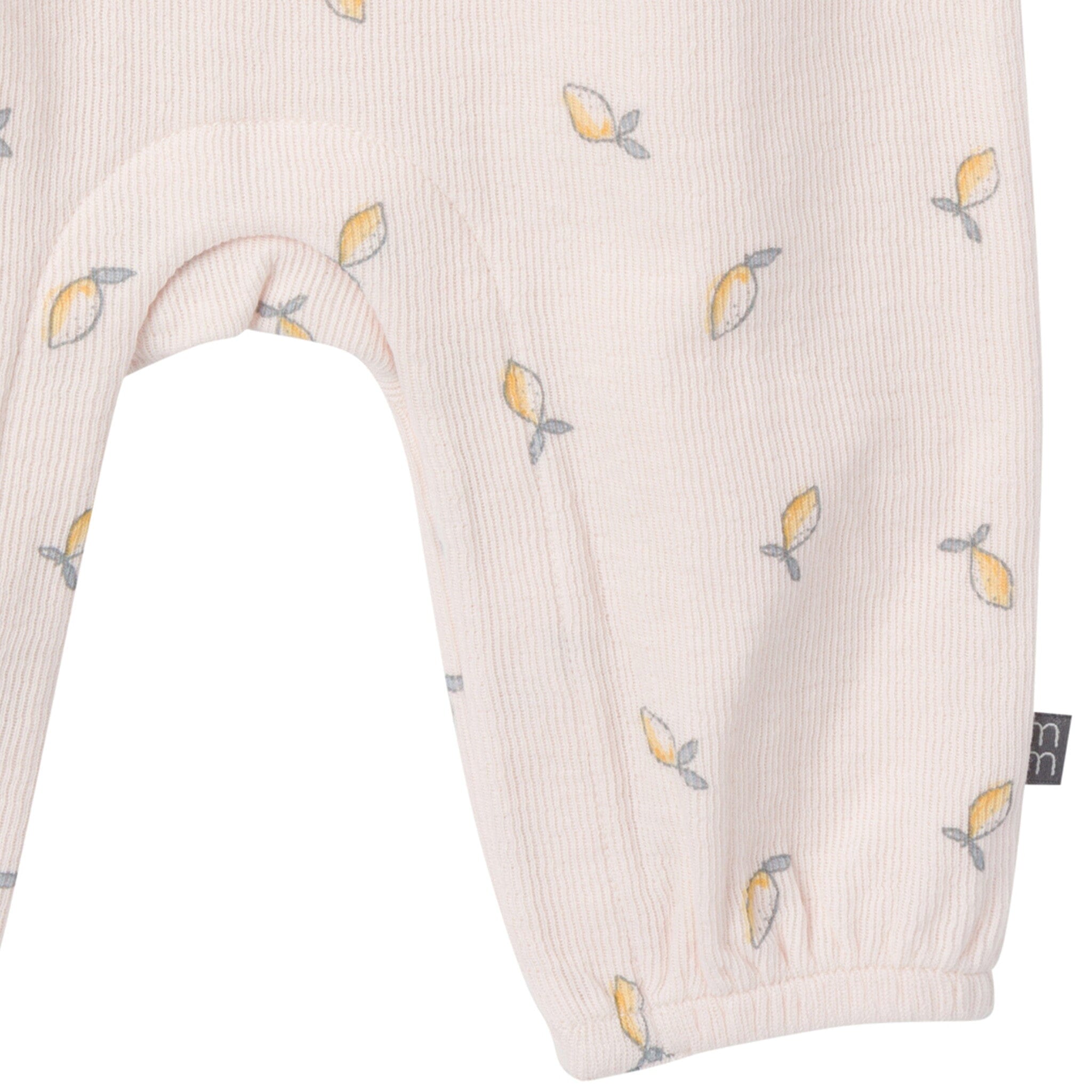 Baby Girls Rose Lemons Ruffles Long Leg Romper - Image 4