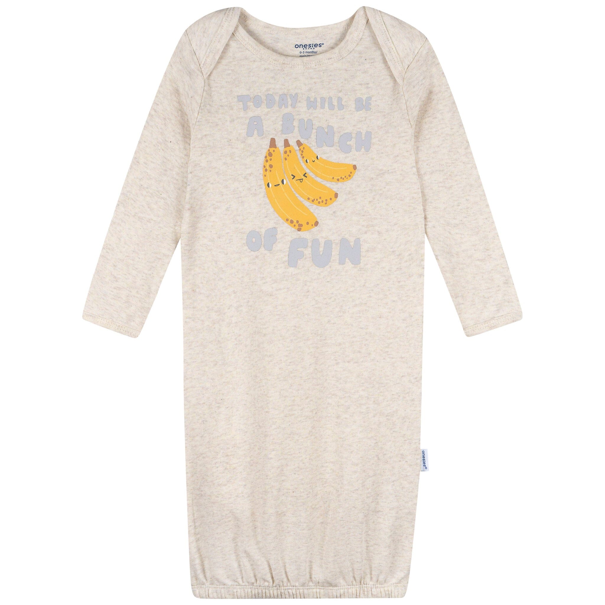 2-Pack Baby Neutral Bananas Gowns - Image 3