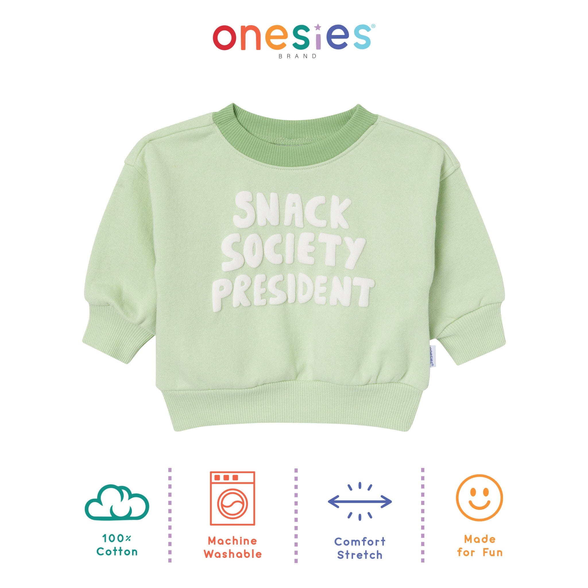 Baby Neutral Snack Society Sweatshirt - Image 4