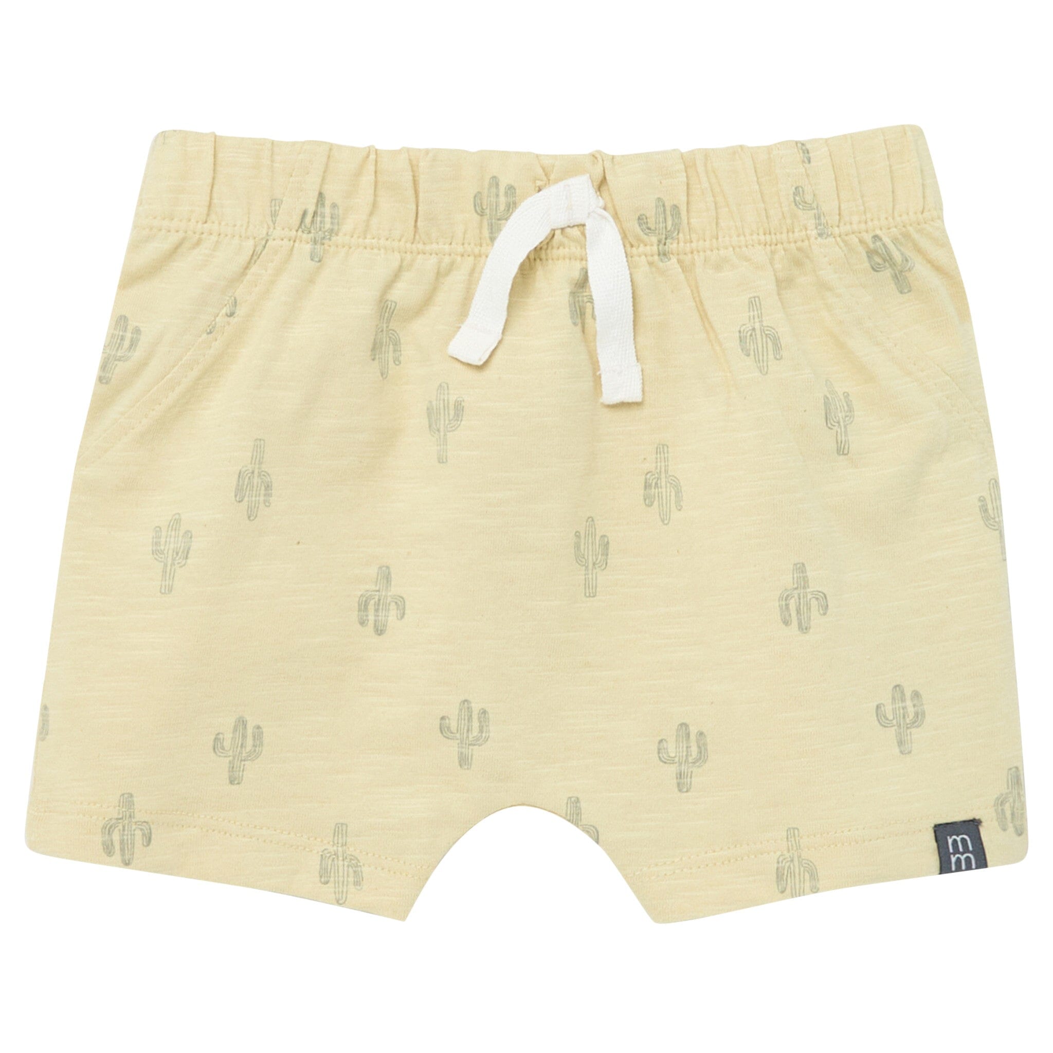 4-Piece Baby Boys Dusty Yellow Cactus Sleeveless Shirts and Shorts Set - Image 5