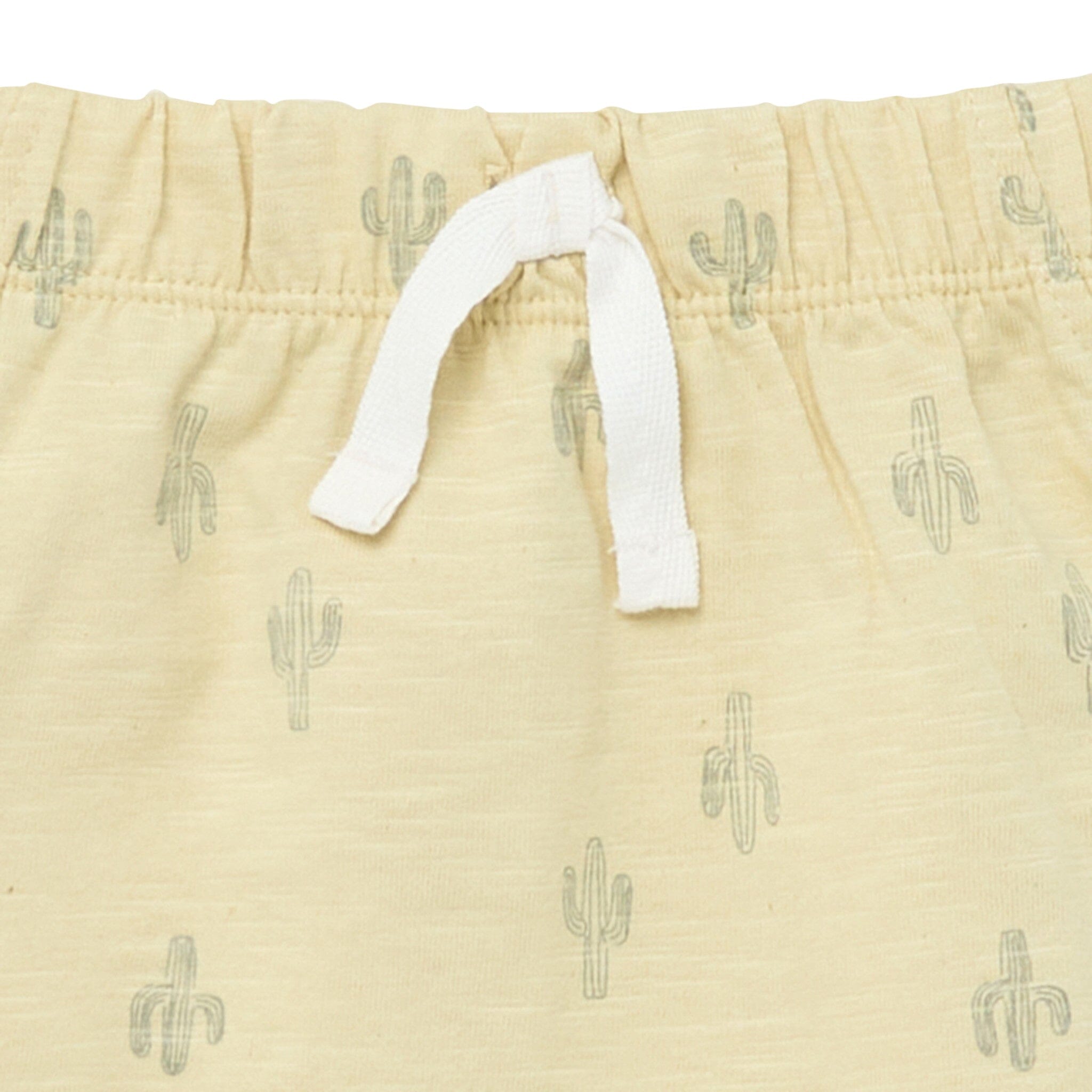 4-Piece Baby Boys Dusty Yellow Cactus Sleeveless Shirts and Shorts Set - Image 6