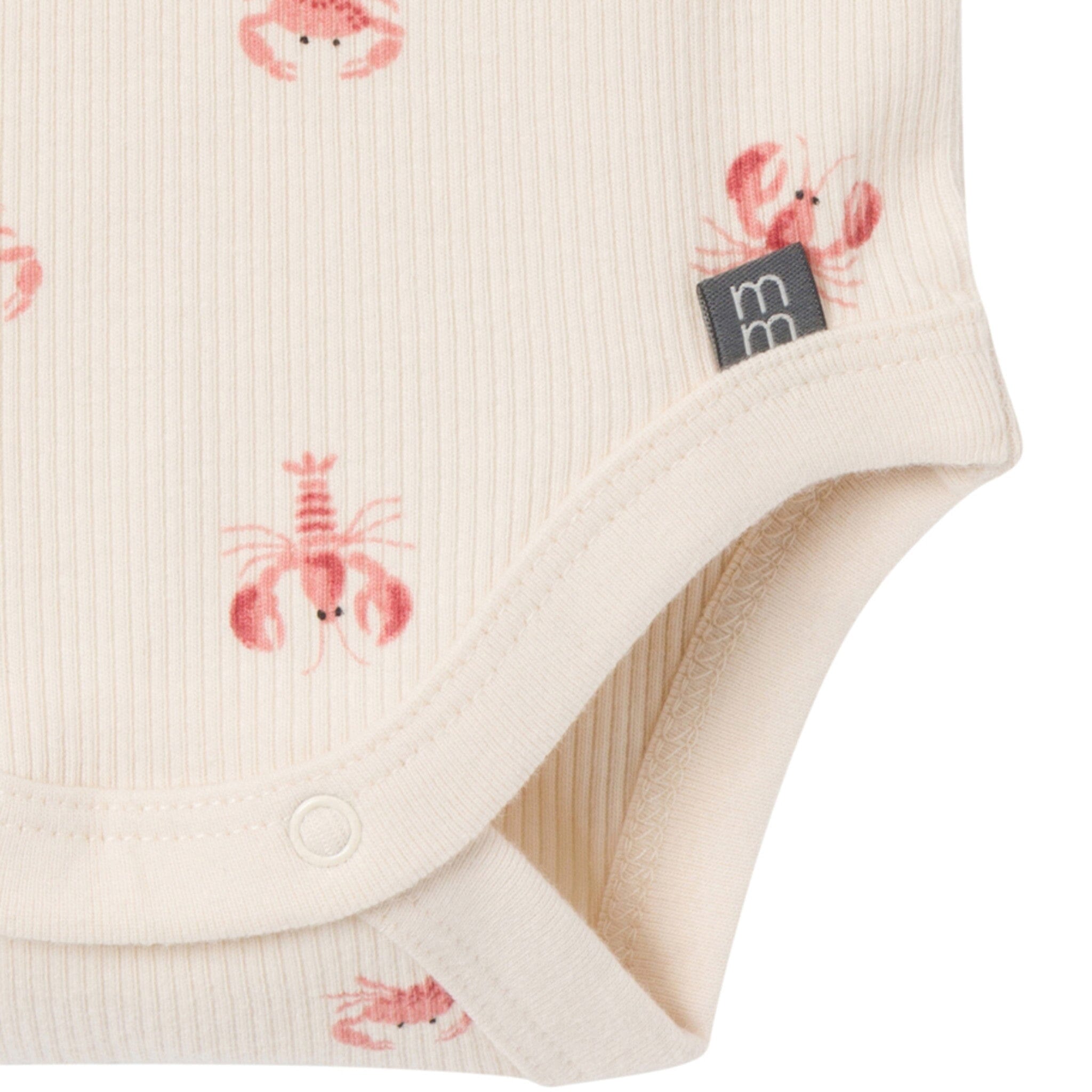 4-Piece Baby Neutral Beige Lobster Short Sleeve Bodysuits and Shorts Set - Image 7