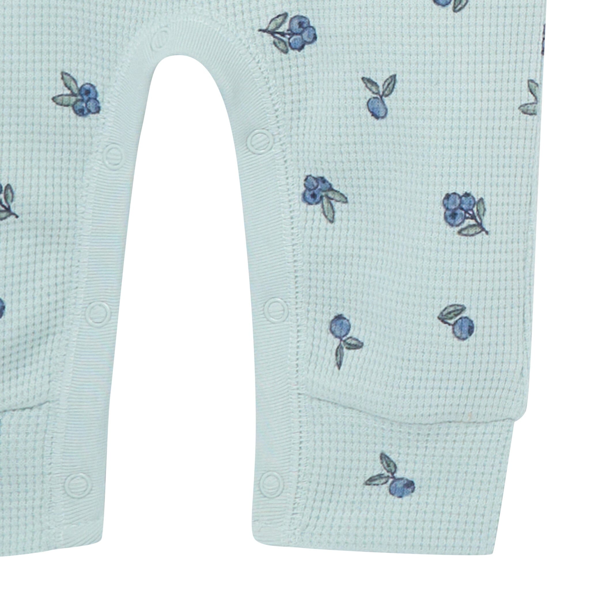 Baby Girls Light Sky Blueberry Short Sleeve Long Leg Romper - Image 6