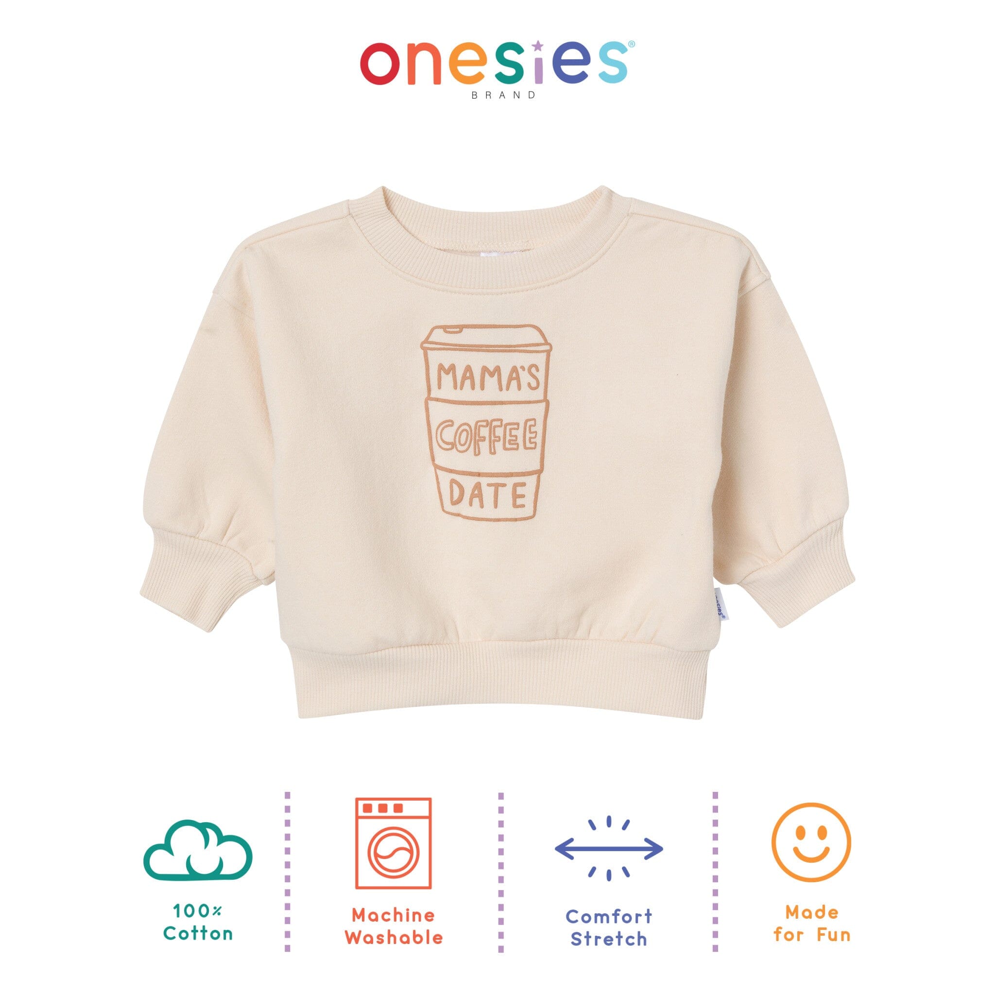 Baby Neutral Coffee Sweatshirt - Image 4