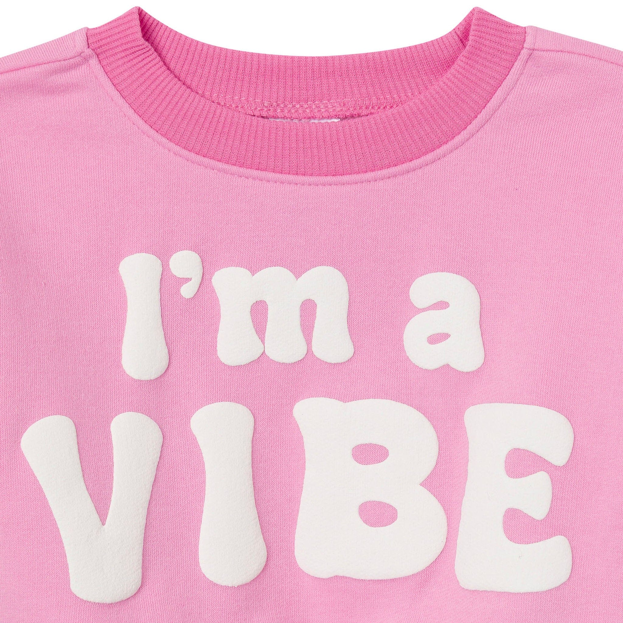 Baby Girls I'm A Vibe Sweatshirt - Image 2