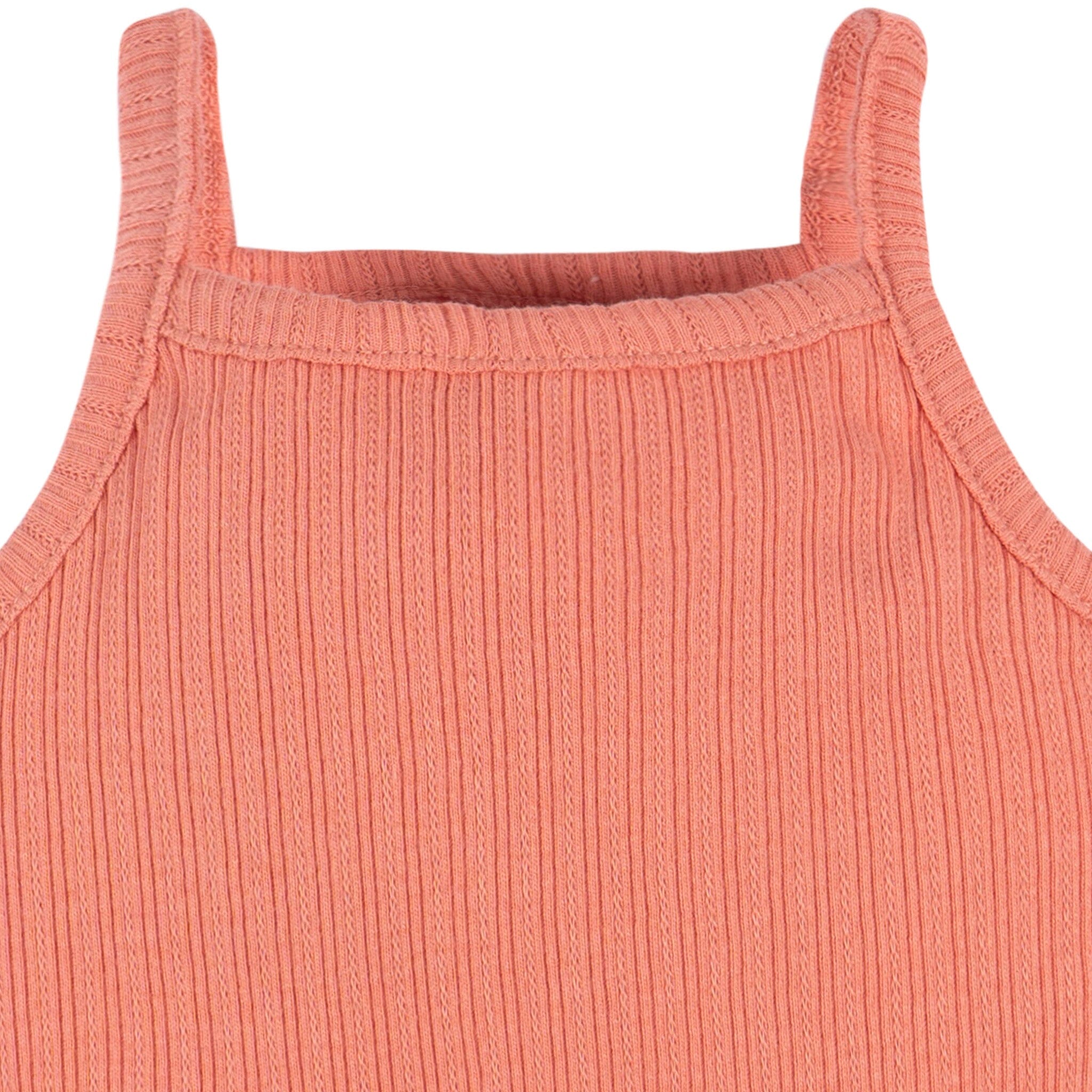 3-Pack Baby Girls Coral, Gray, & Navy Sleeveless Skirted Onesies® Bodysuits - Image 9