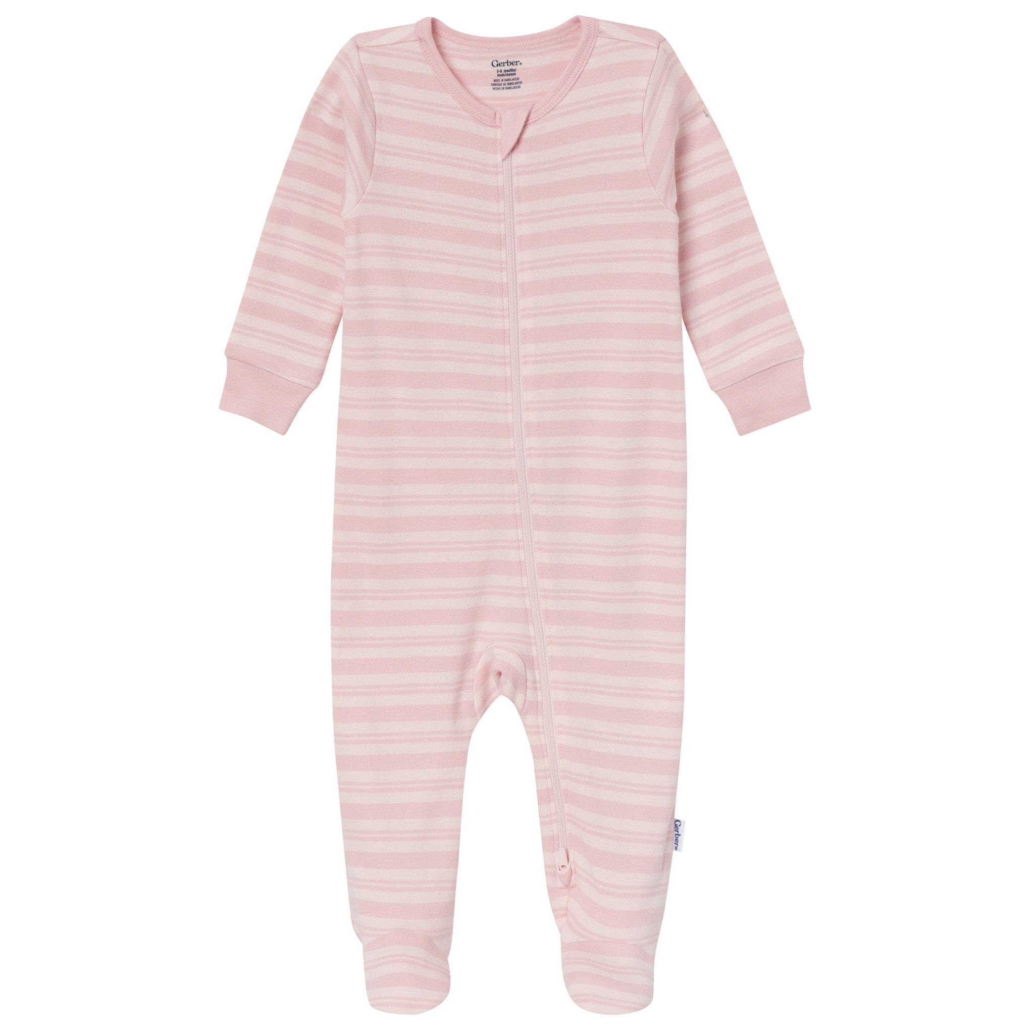 3-Pack Baby Girls Plum, Pink & Lavender Sleep 'N Play - Image 2