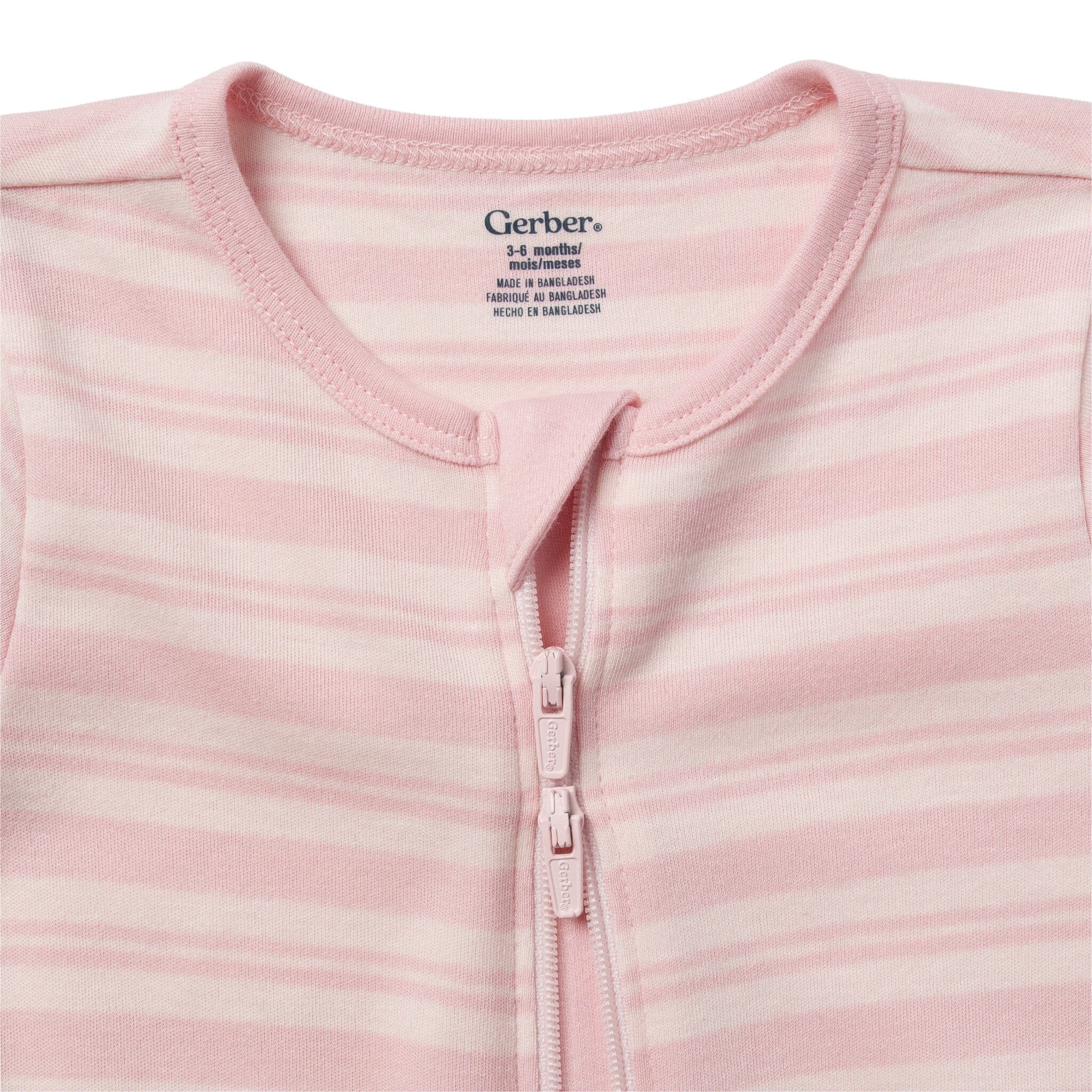 3-Pack Baby Girls Plum, Pink & Lavender Sleep 'N Play - Image 3