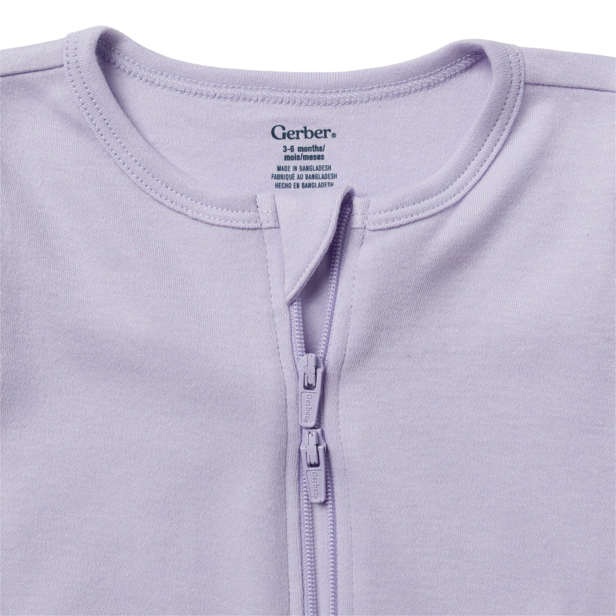 3-Pack Baby Girls Plum, Pink & Lavender Sleep 'N Play - Image 6