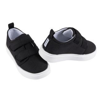 Infant & Toddler Neutral Black Strap Sneaker