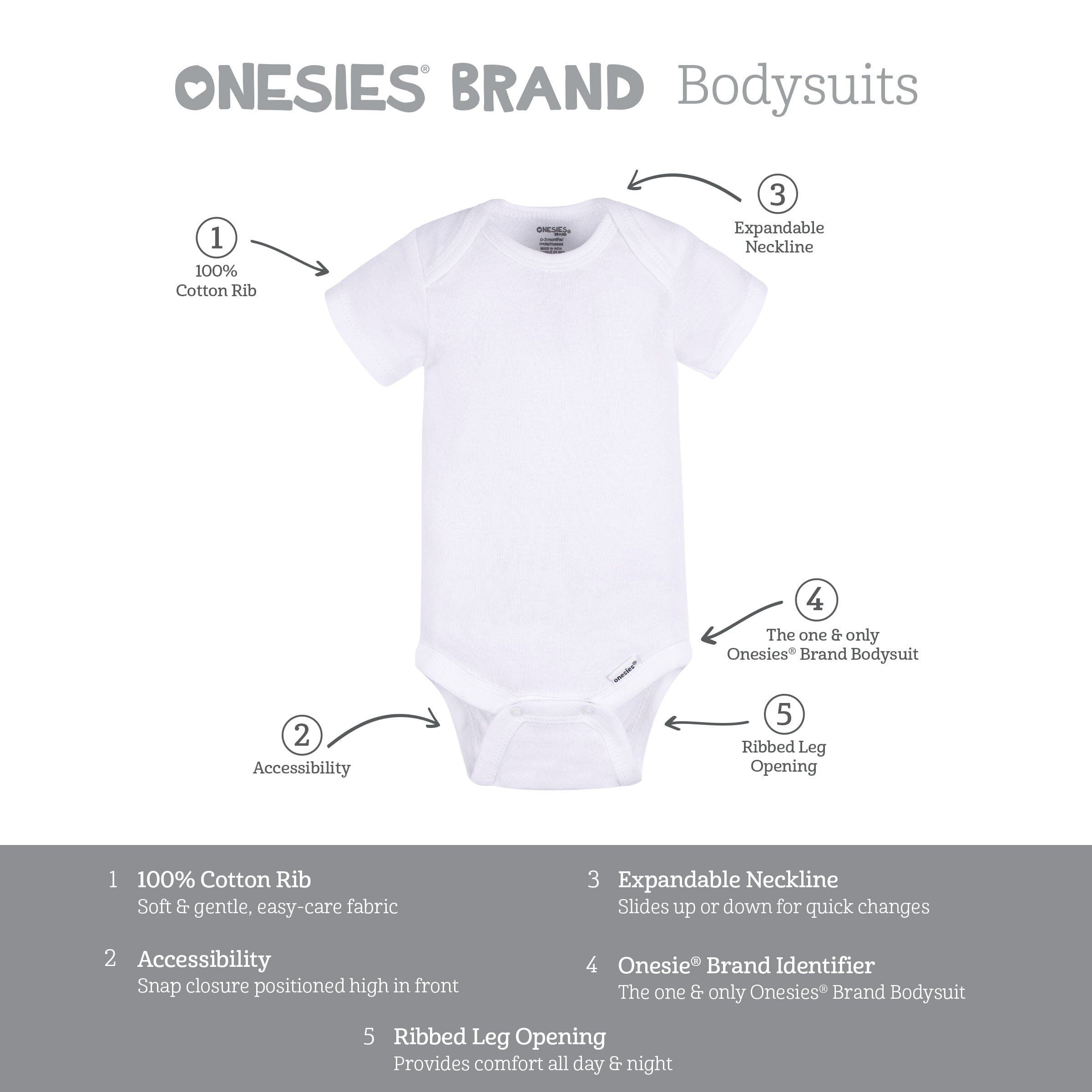 8-Pack Baby Boys Cool Kids Short Sleeve Onesies® Bodysuits - Image 10