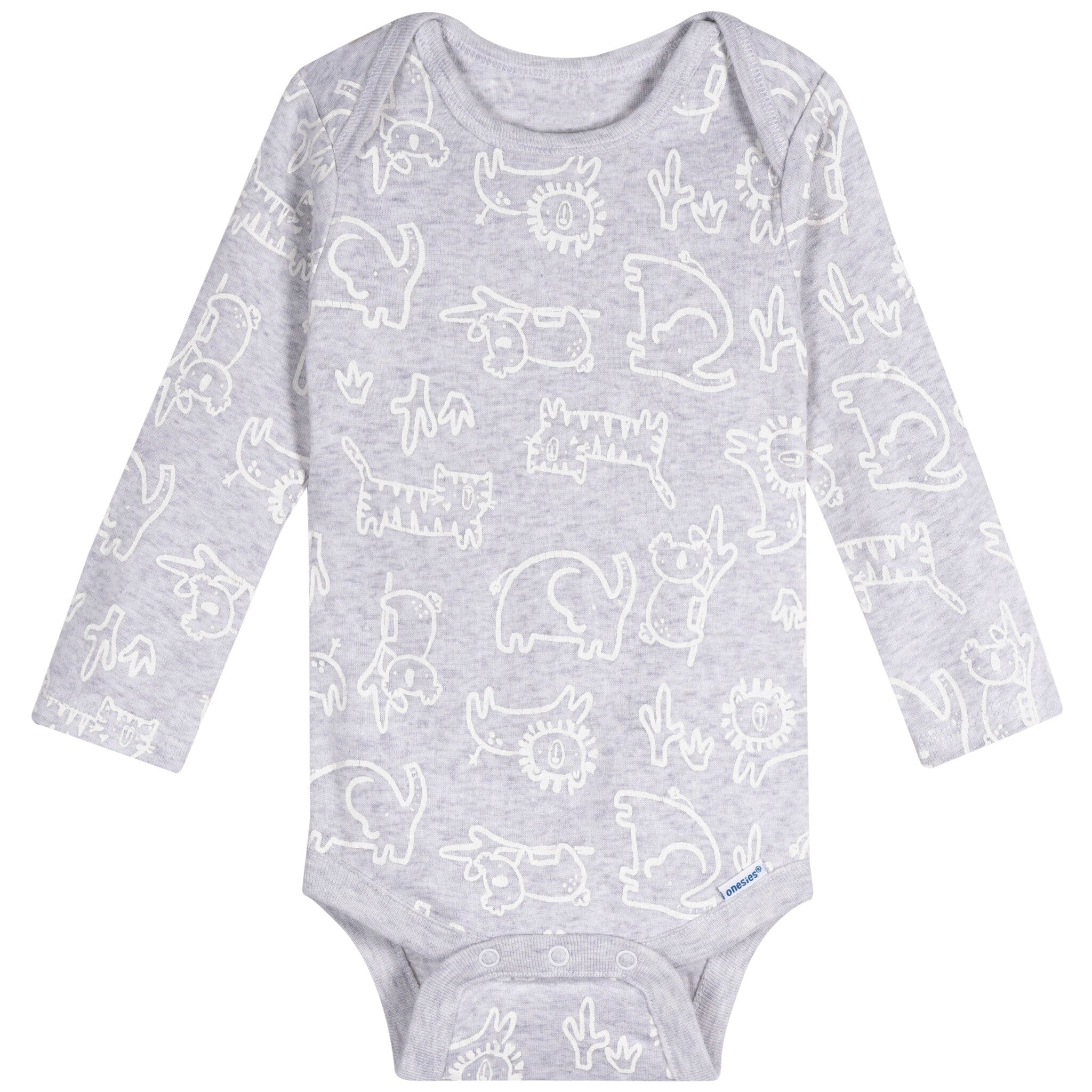 6-Pack Baby Neutral Giraffes Long Sleeve Onesies® Bodysuits - Image 4