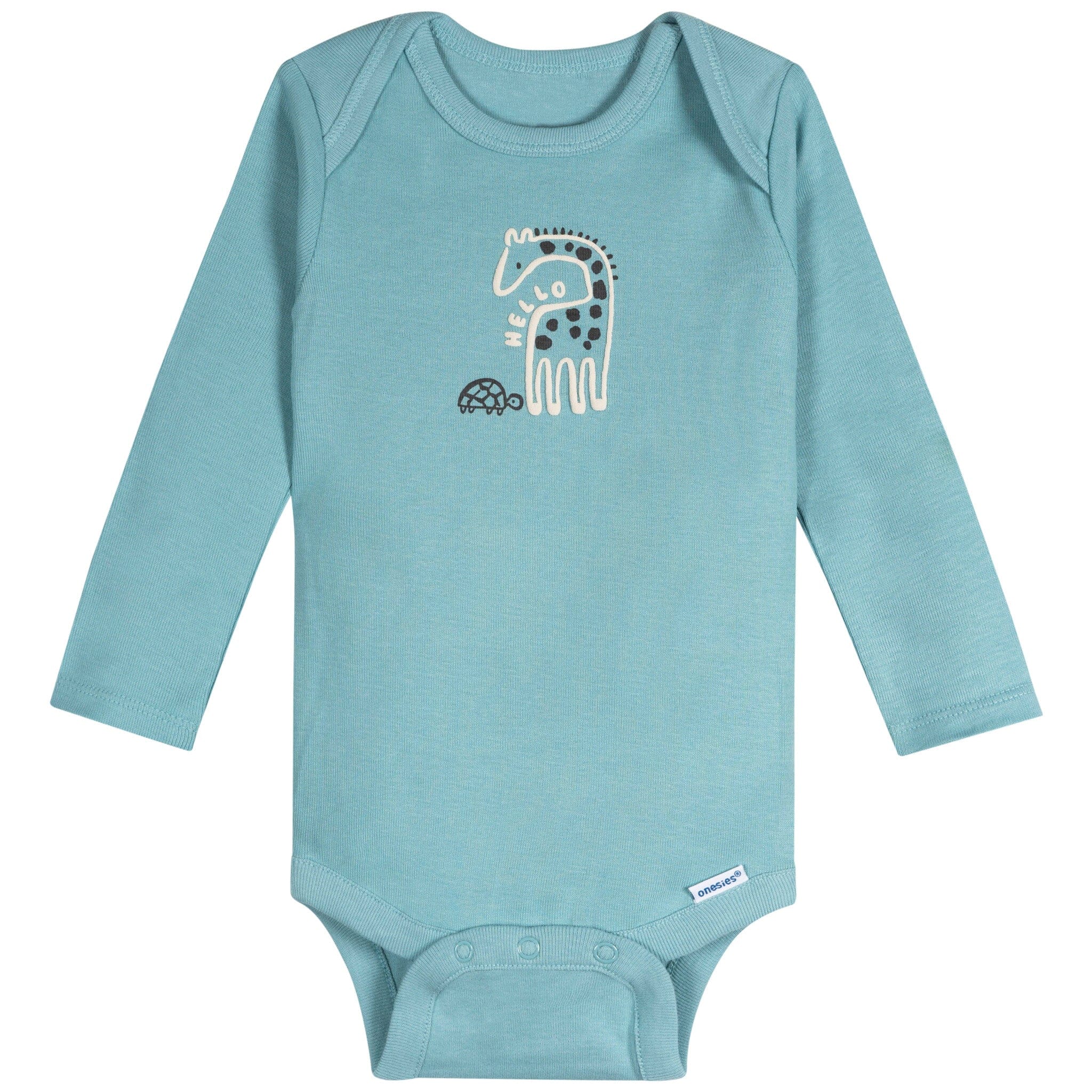 6-Pack Baby Neutral Giraffes Long Sleeve Onesies® Bodysuits - Image 6