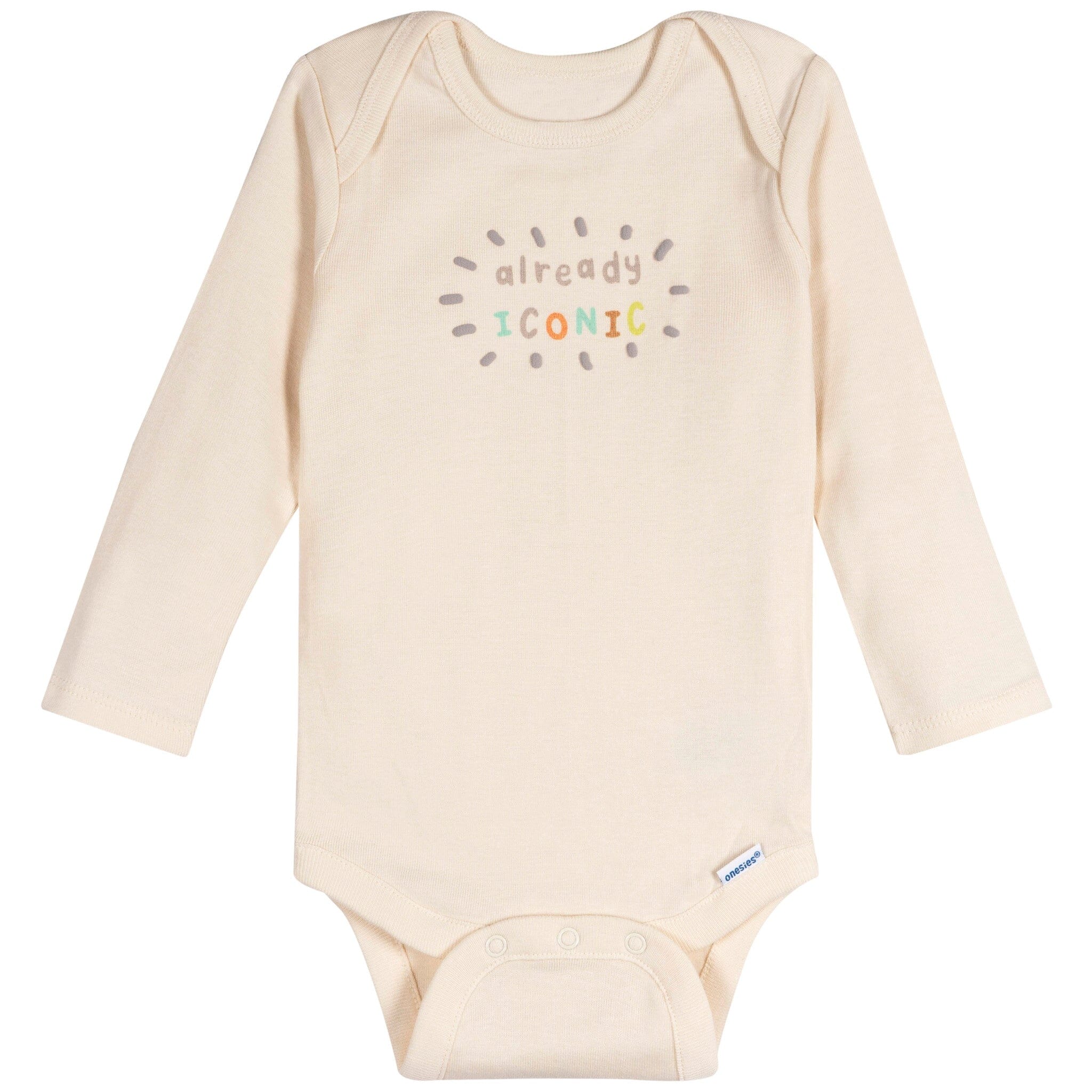 6-Pack Baby Neutral Giraffes Long Sleeve Onesies® Bodysuits - Image 9