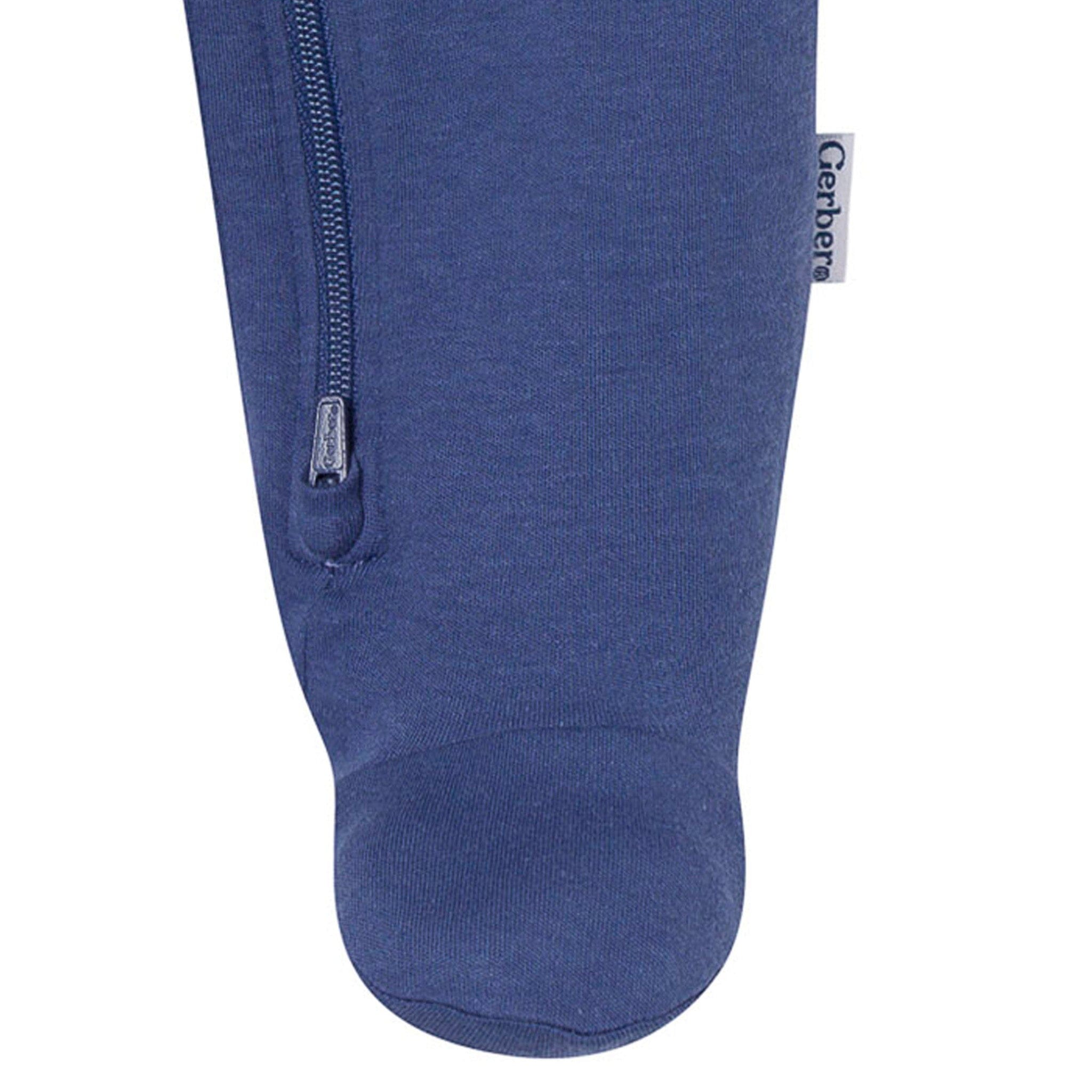 3-Pack Baby Boys Navy, Cream & Sage Sleep 'N Play - Image 4