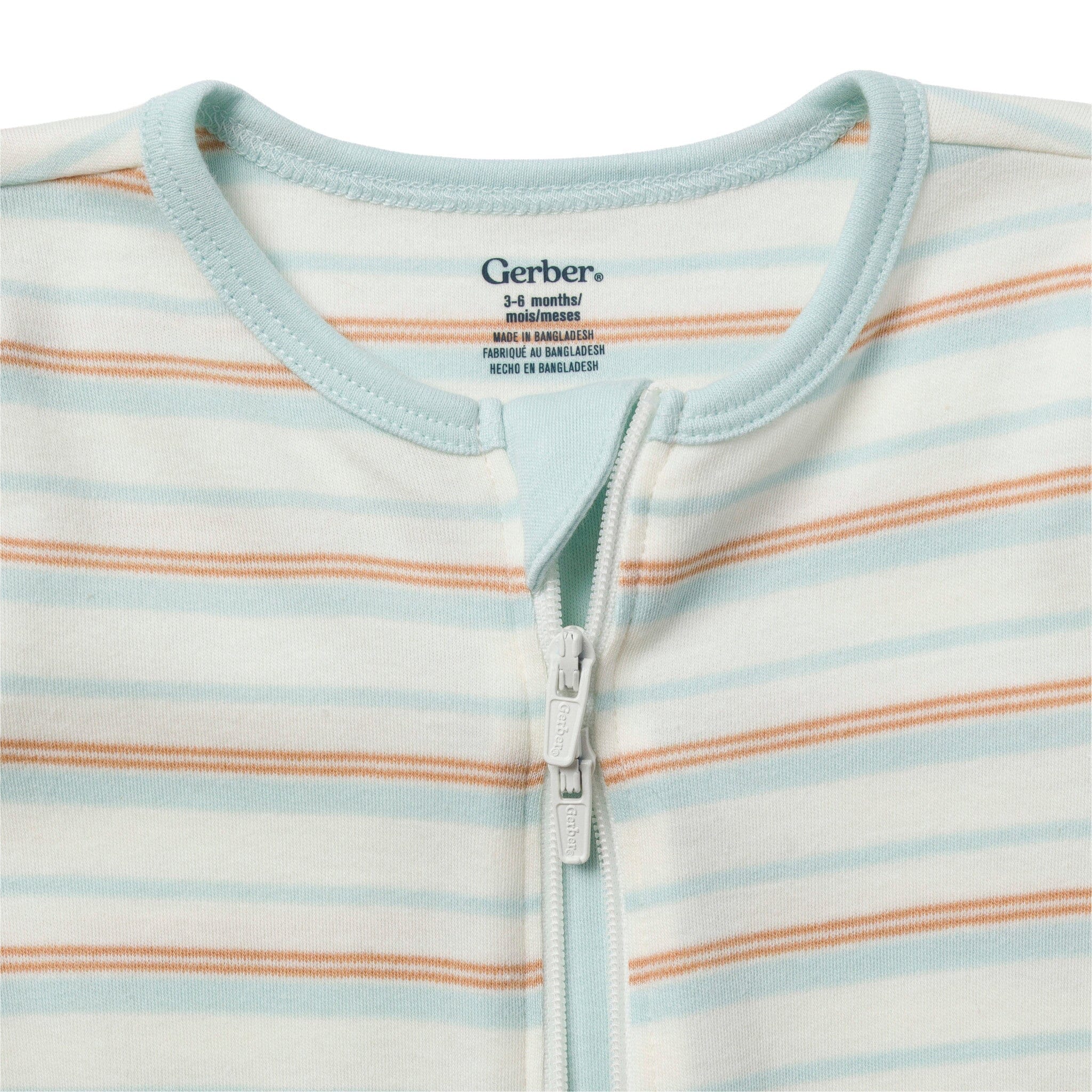3-Pack Baby Boys Navy, Cream & Sage Sleep 'N Play - Image 8