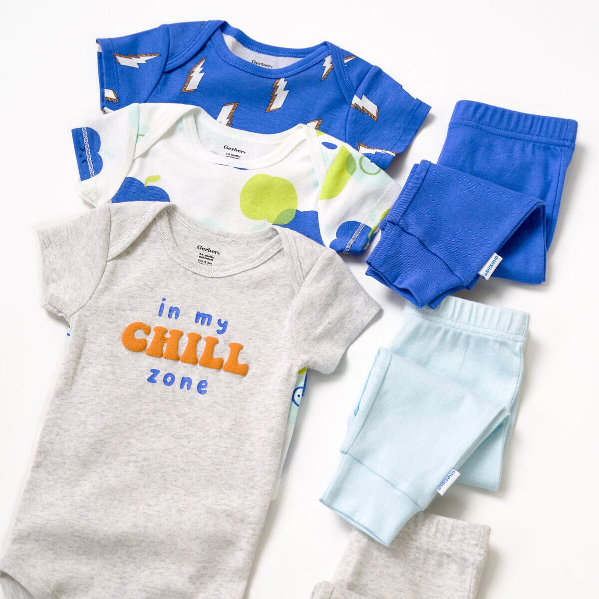 6-Piece Baby Boys Chill Zone Onesies® and Active Pant Set - Image 2