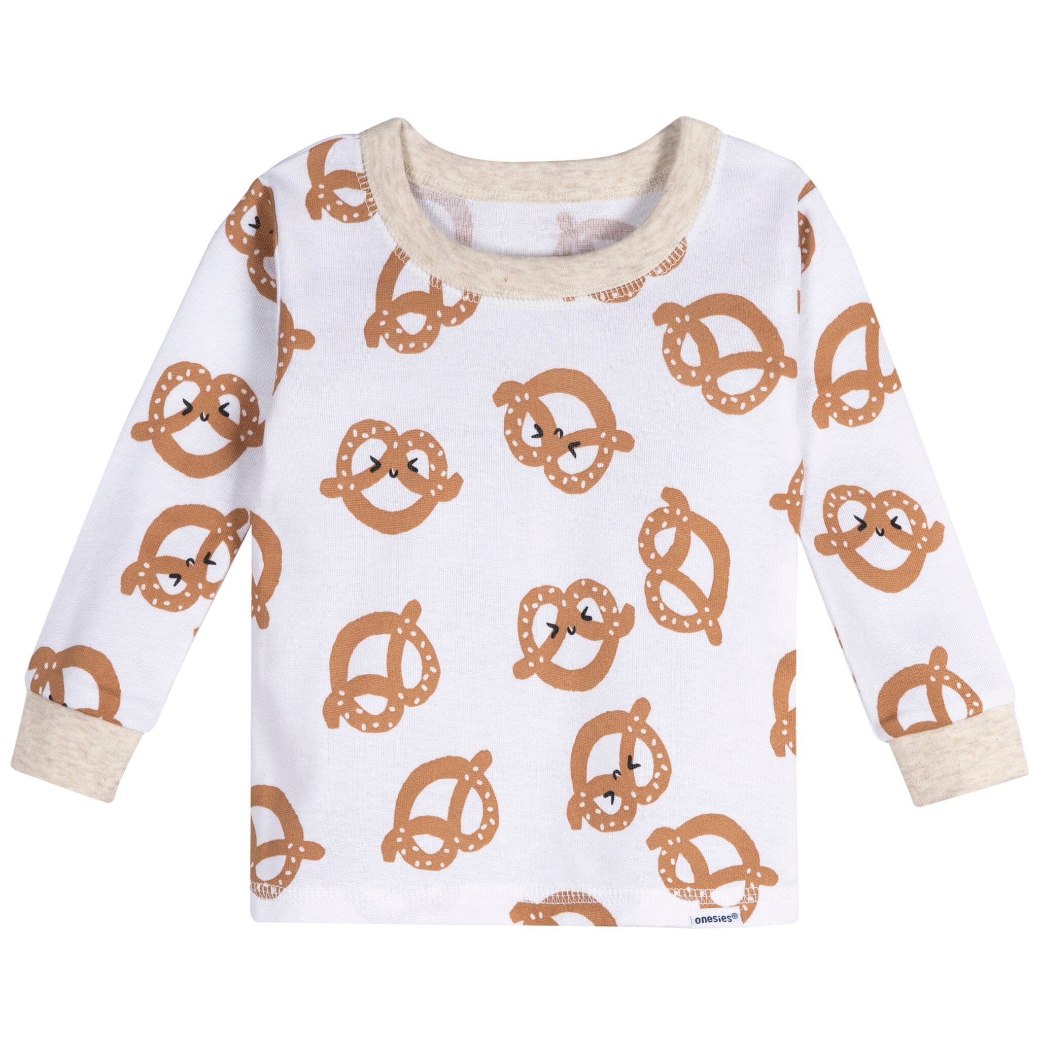 4-Piece Baby Neutral Pretzels Pajamas Sets - Image 2