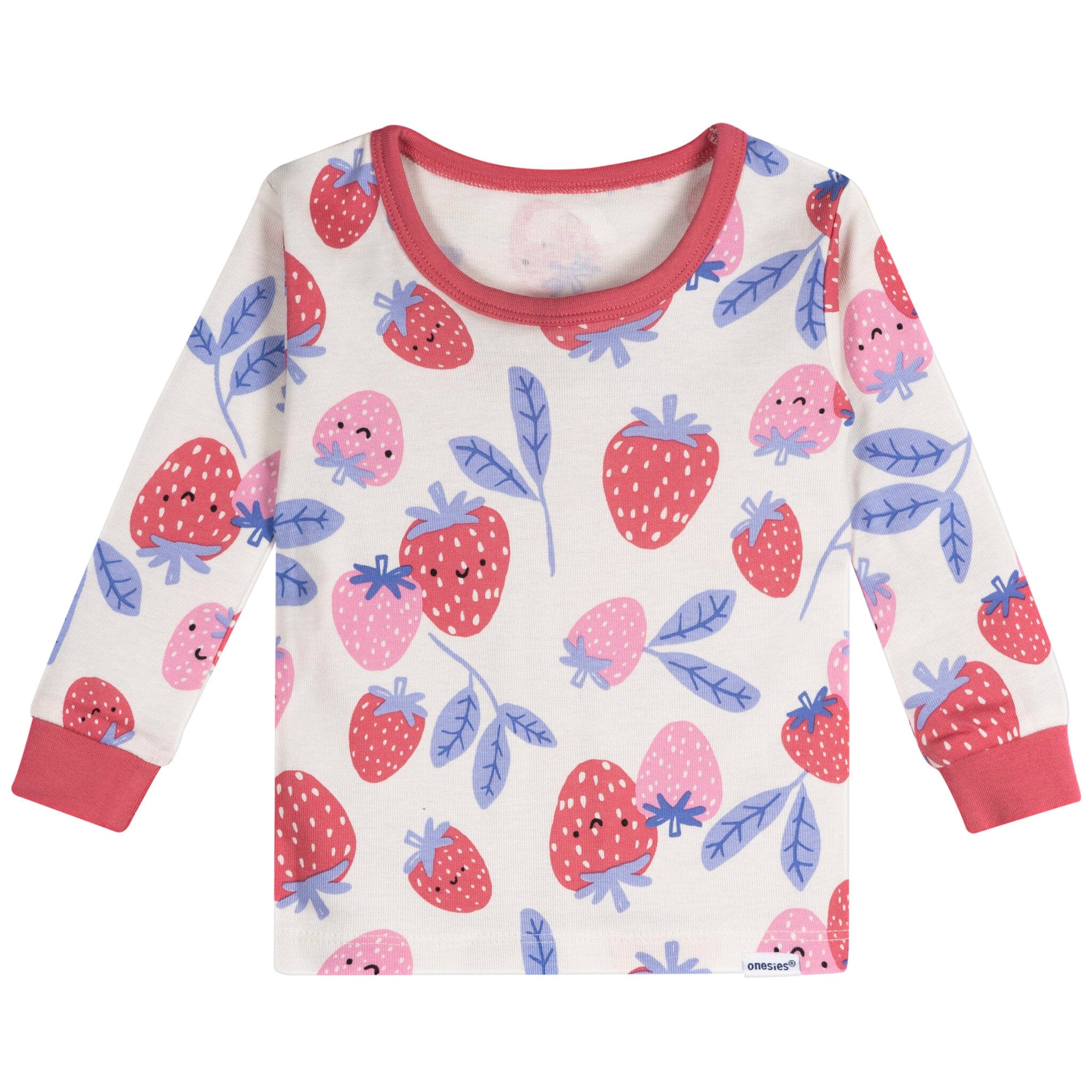 4-Piece Baby Girls Berries Pajamas Sets - Image 2
