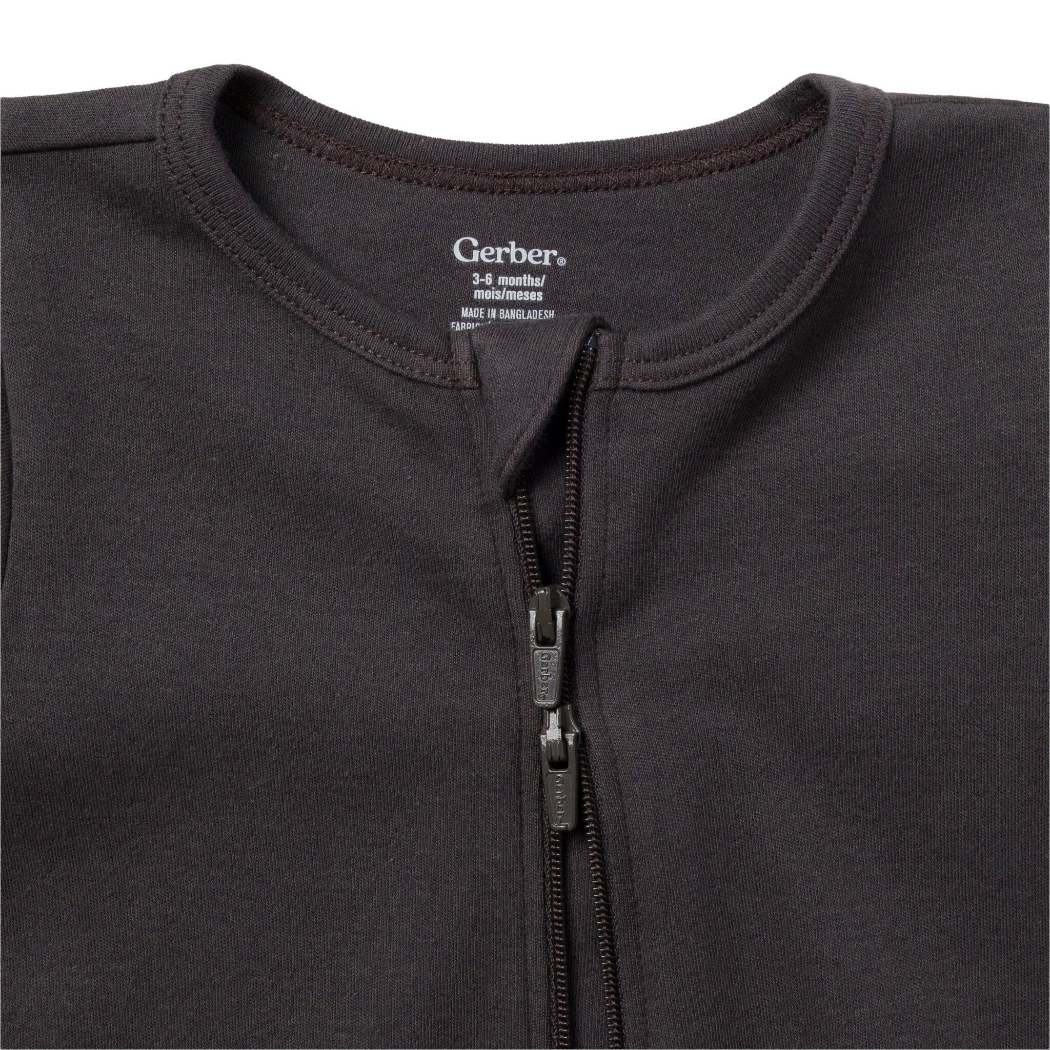 3-Pack Baby Boys Charcoal, Mocha & Blue Sleep 'N Play - Image 3