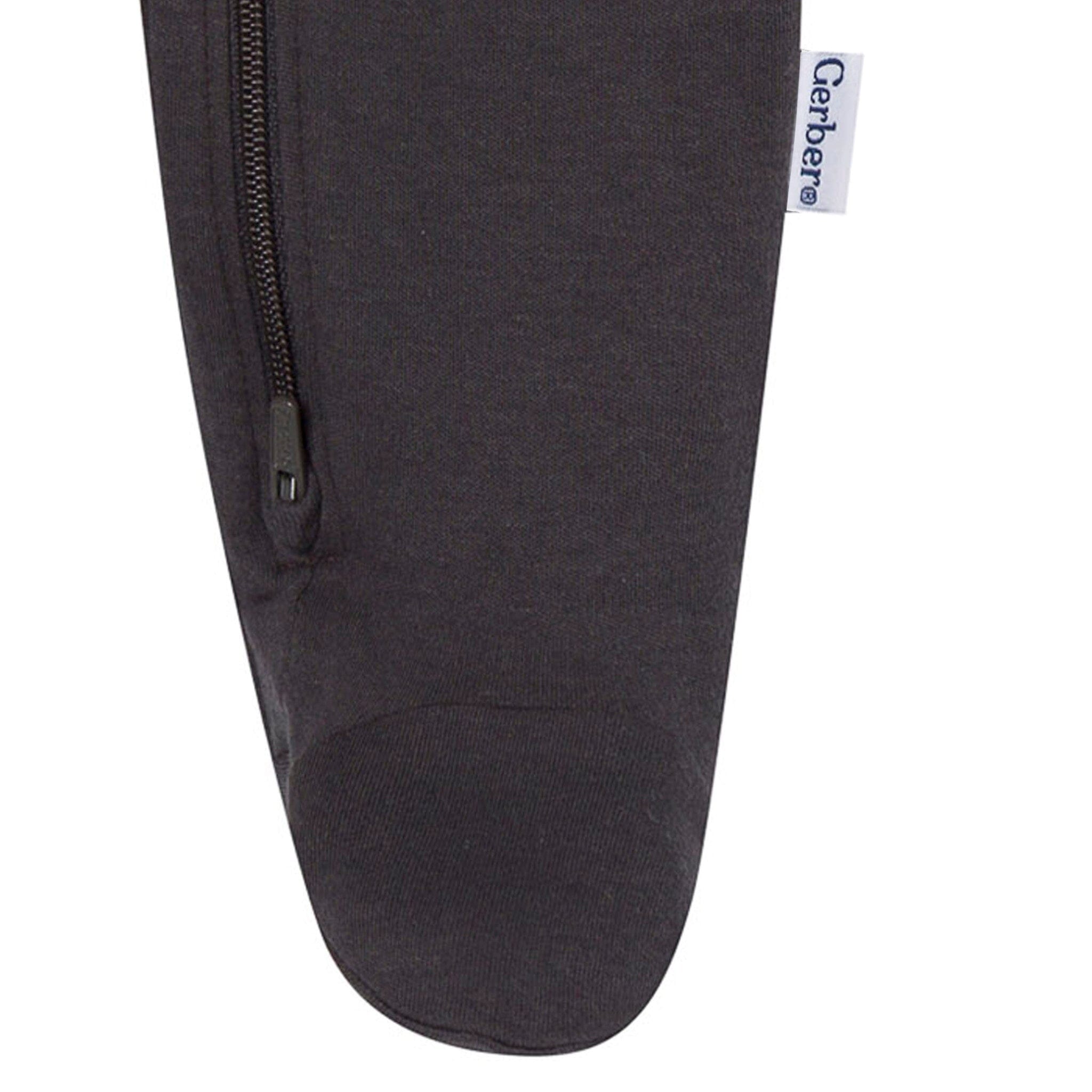 3-Pack Baby Boys Charcoal, Mocha & Blue Sleep 'N Play - Image 4