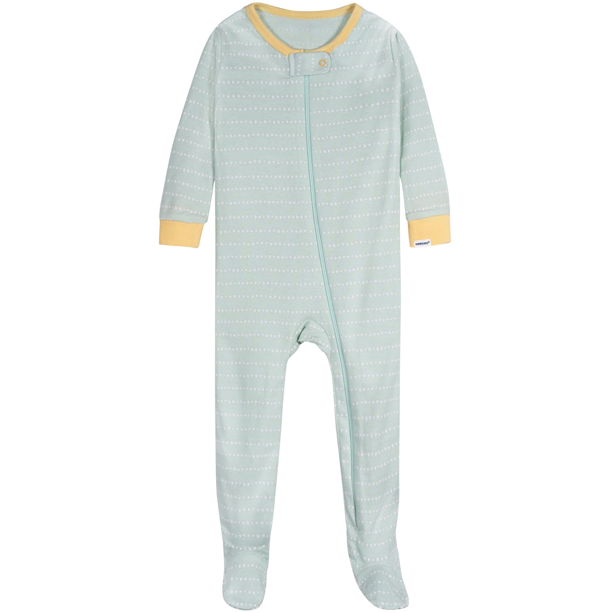 4-Pack Baby Girls Lemons Snug Fit Footed Pajamas - Image 8