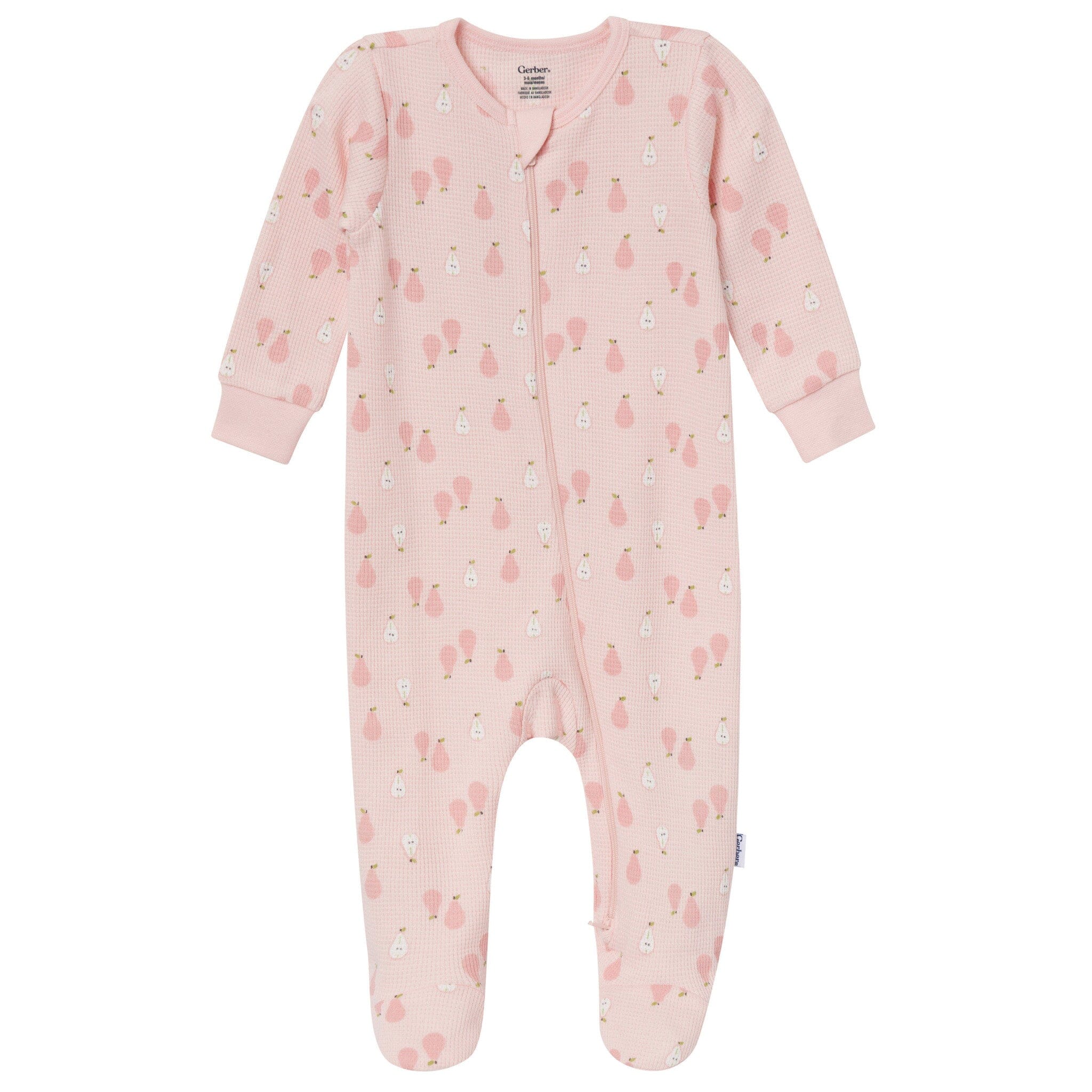 2-Pack Baby Girls Pink Pears Sleep 'N Play - Image 2