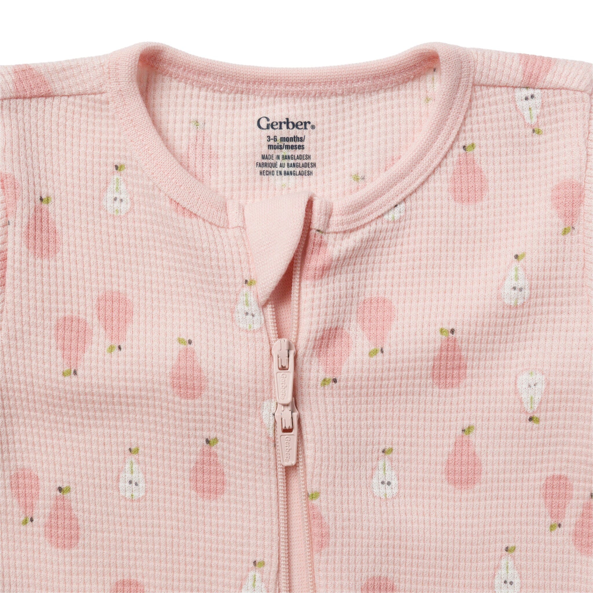 2-Pack Baby Girls Pink Pears Sleep 'N Play - Image 3