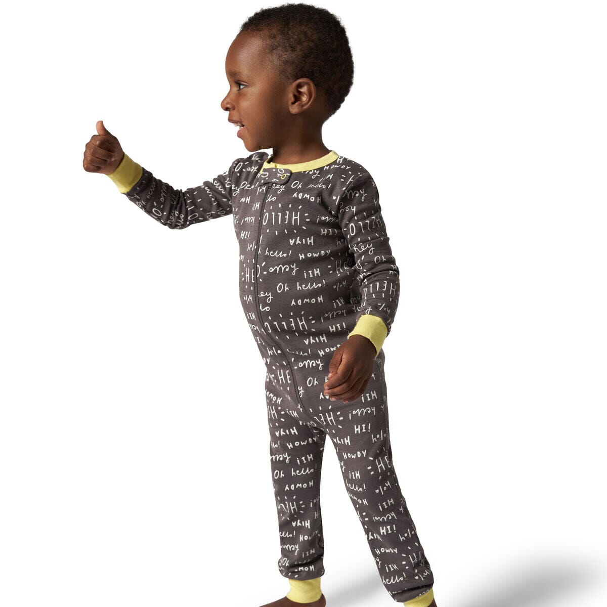3-Pack Baby Neutral Goodnight Footless Pajamas - Image 2