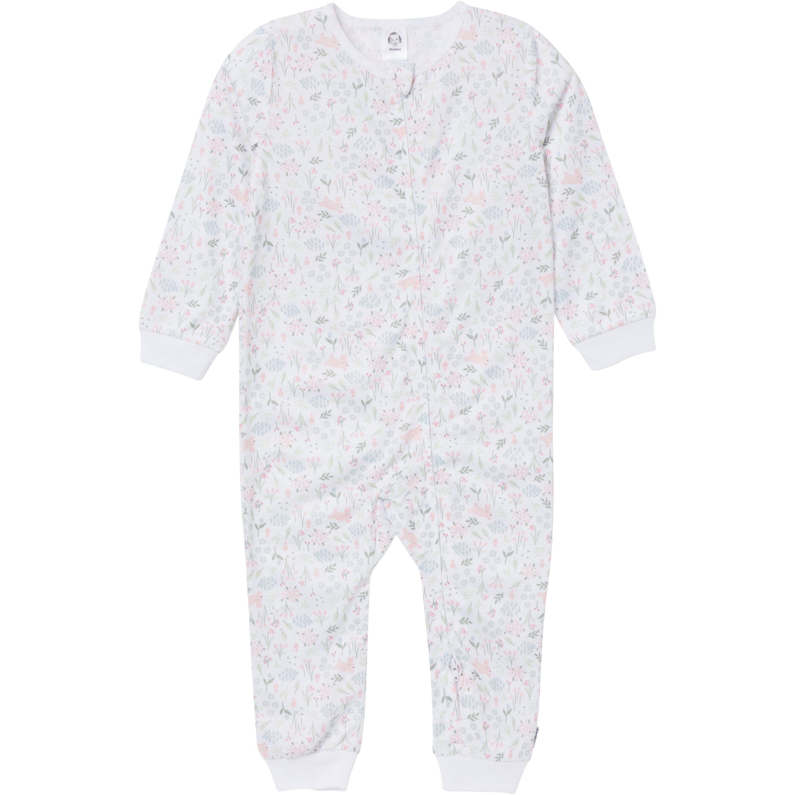 3-Pack Infant & Toddler Girls Bunnies Footless Pajamas - Image 8