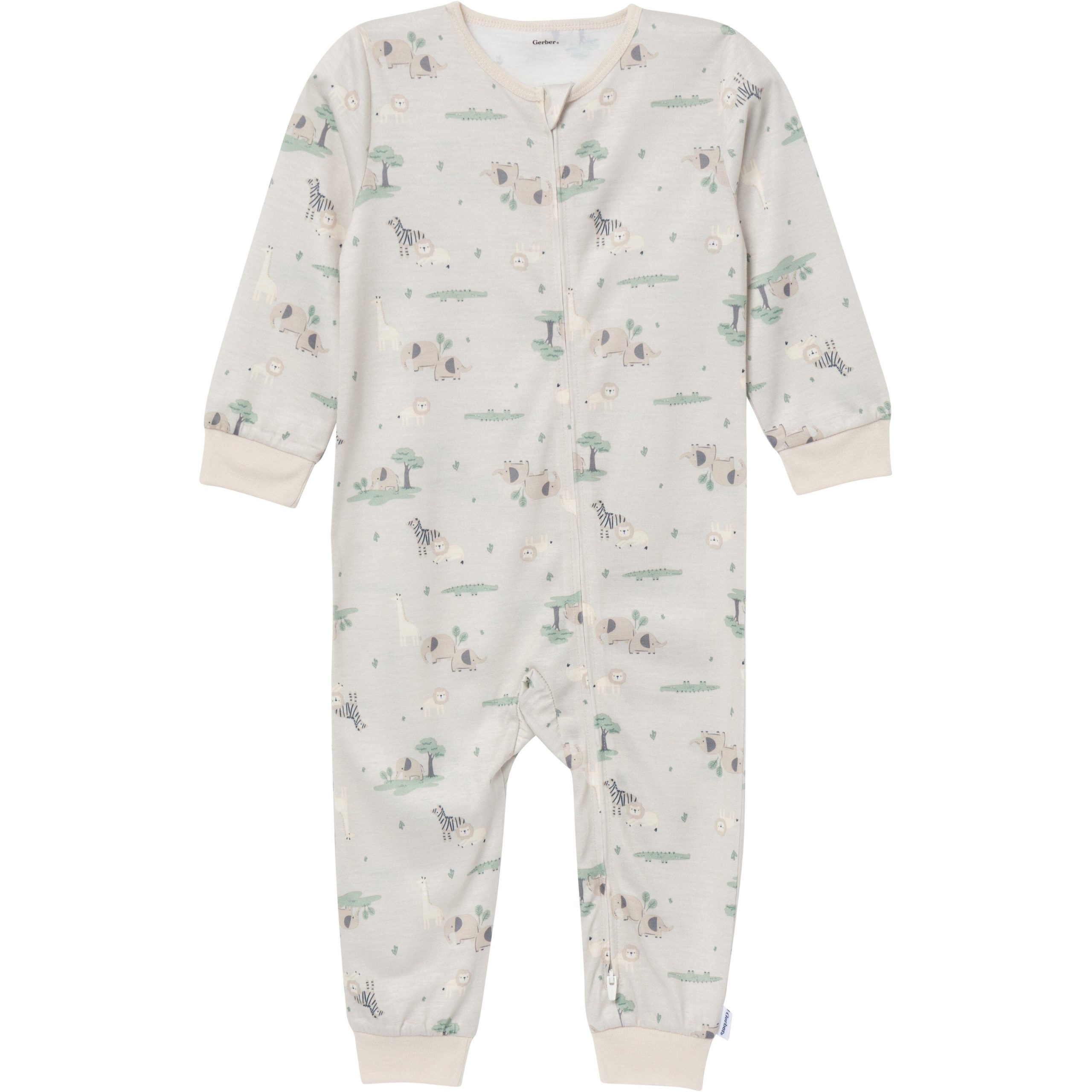 3-Pack Infant & Toddler Boys Jungle Footless Pajamas - Image 2