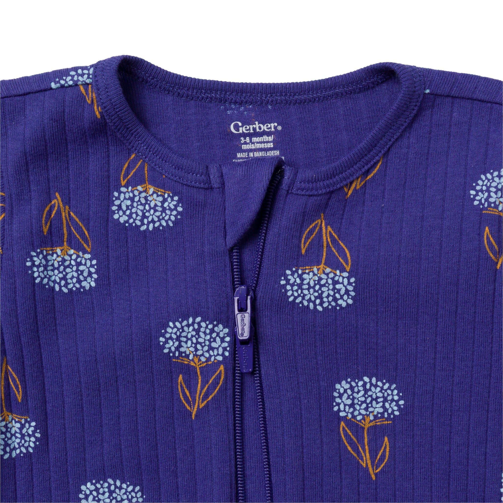 2-Pack Baby Girls Hydrangeas Sleep 'N Play - Image 3