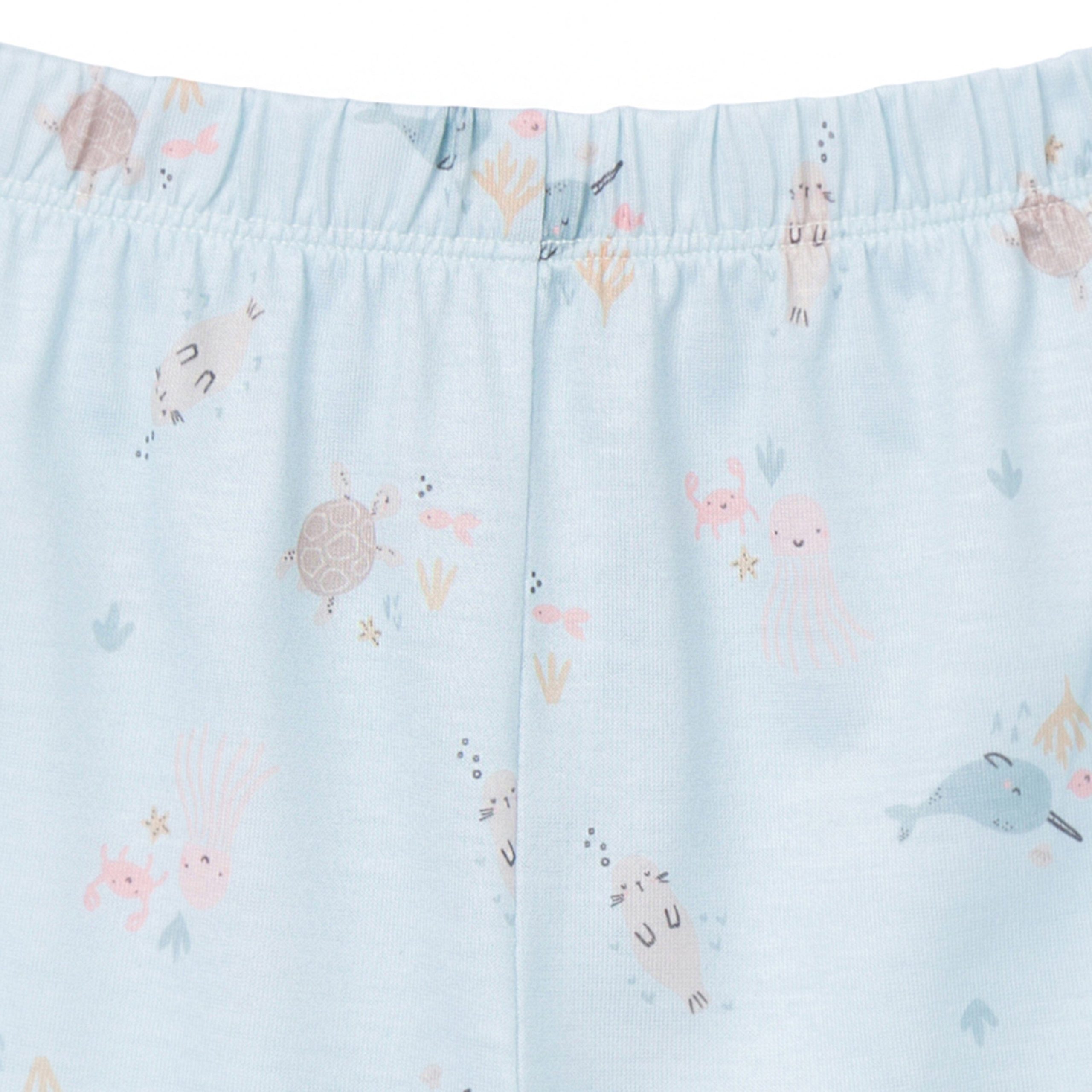 2-Piece Toddler Girls Sea Pajama Set - Image 8