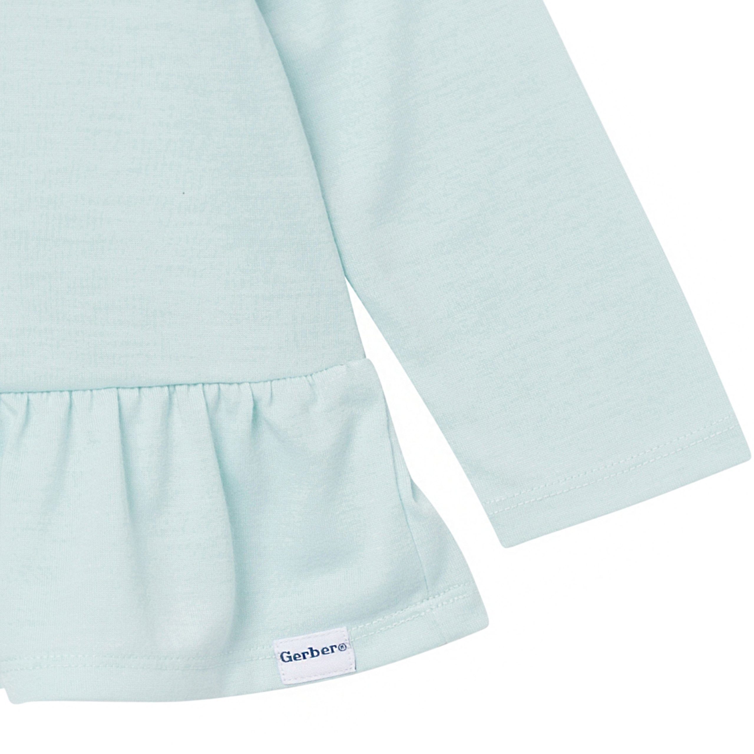 2-Piece Toddler Girls Bunny Peplum Pajama Set - Image 6