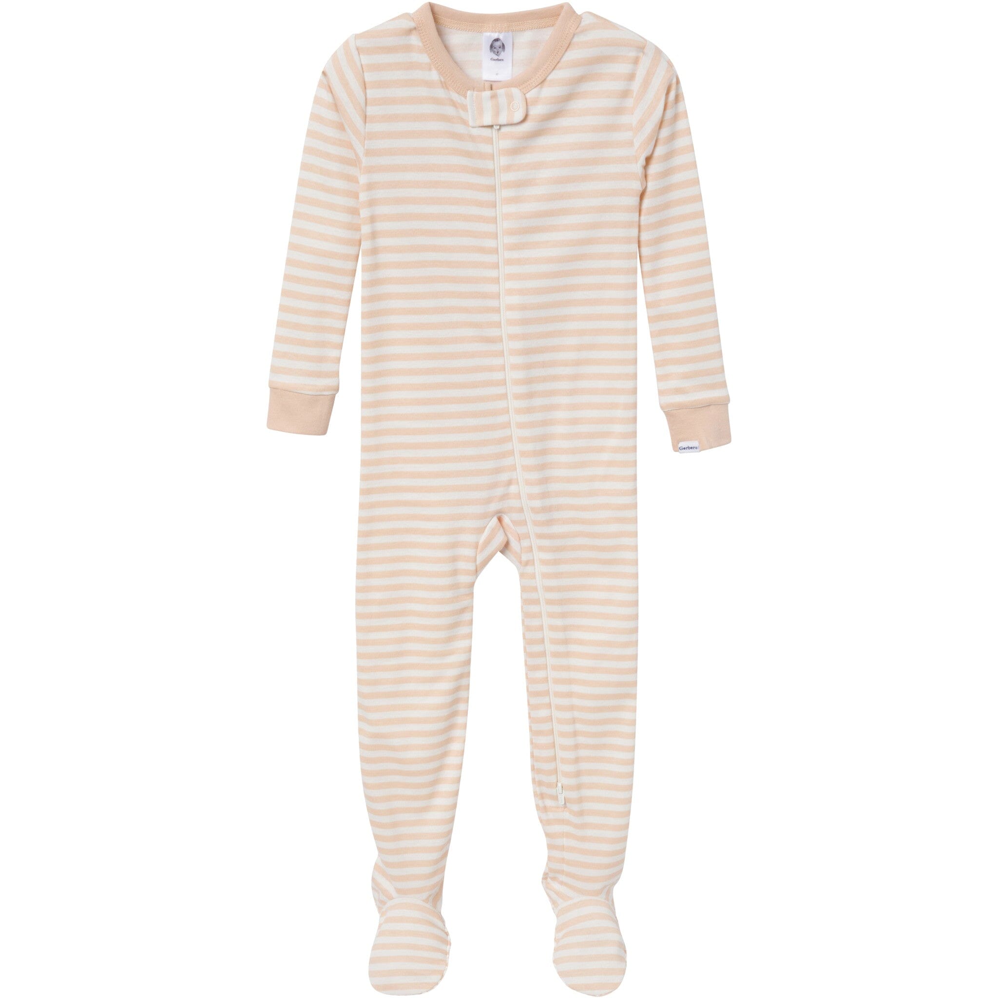 2-Pack Baby & Toddler Neutral Farm Snug Fit Footed Pajamas - Image 4