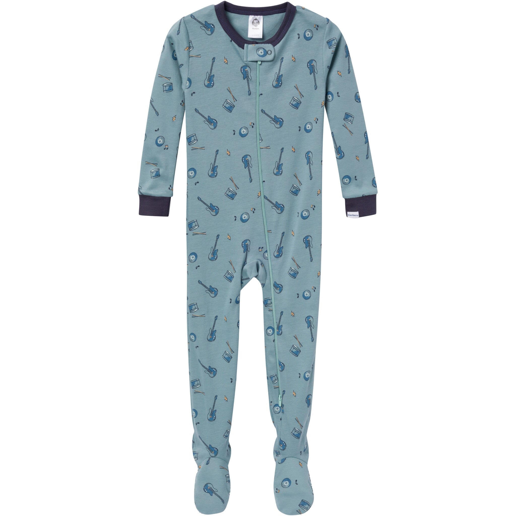4-Pack Baby & Toddler Boys Music Snug Fit Footed Pajamas - Image 8